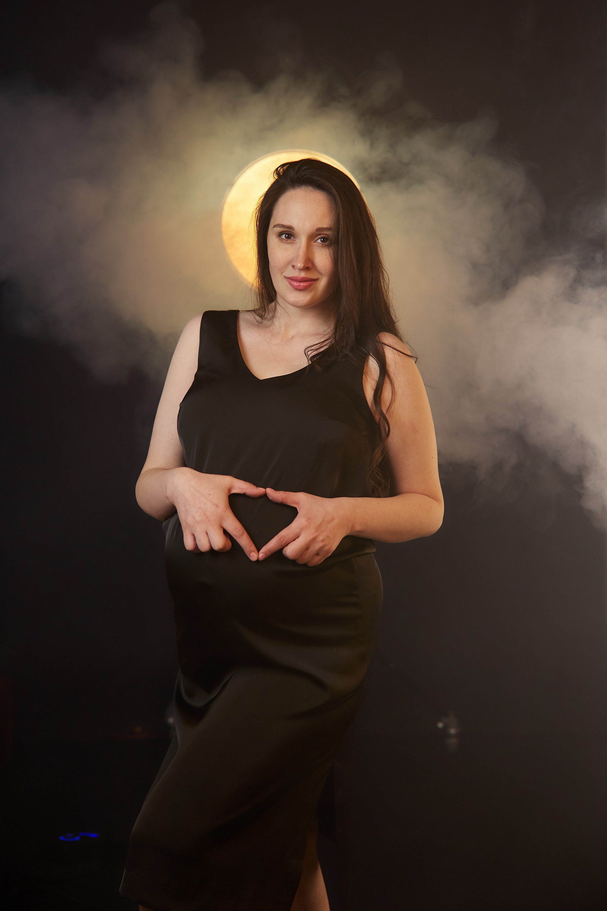 Первые кадры в день съёмки беременной Насти