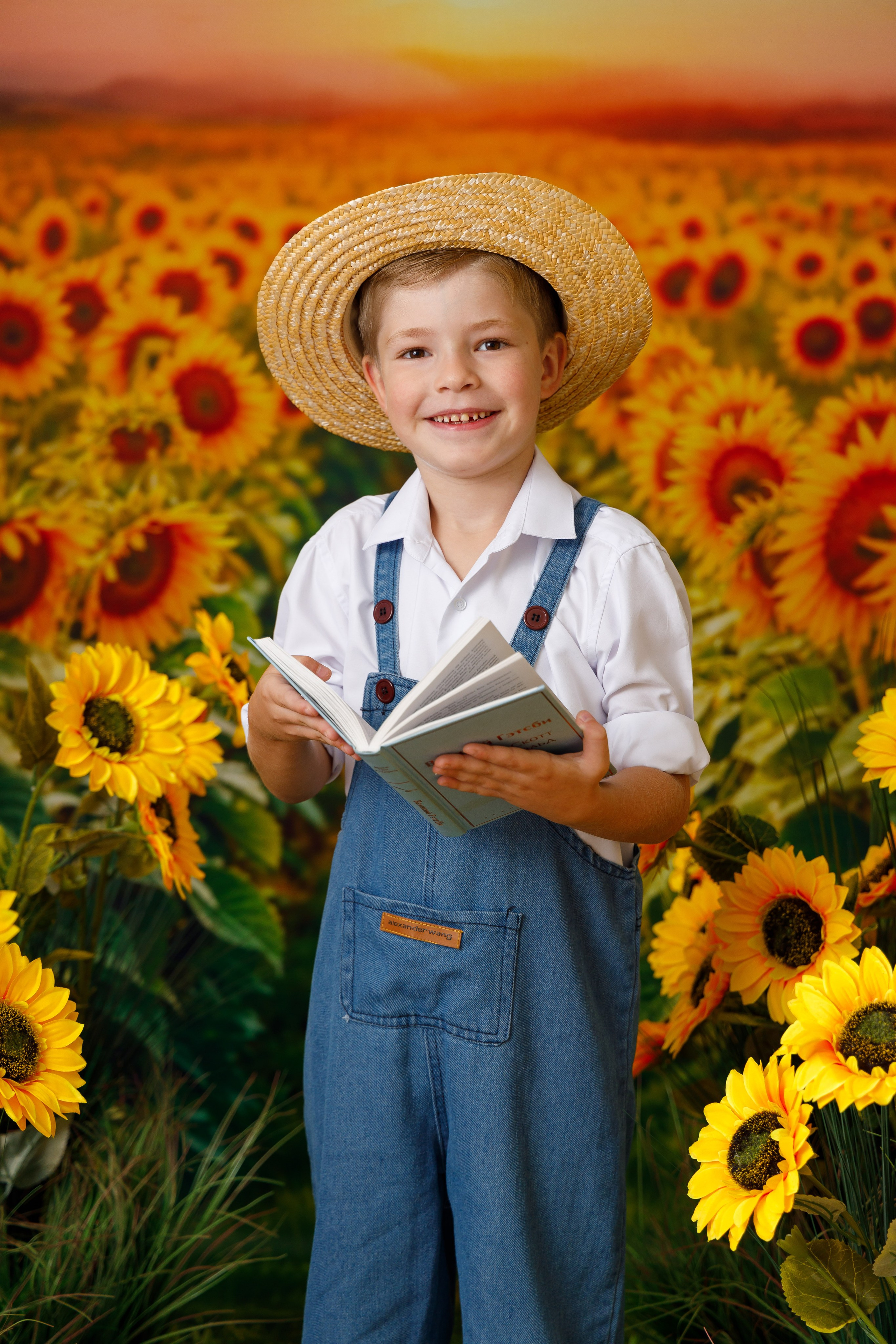 Подсолнухи. Детская фотостудия Москва