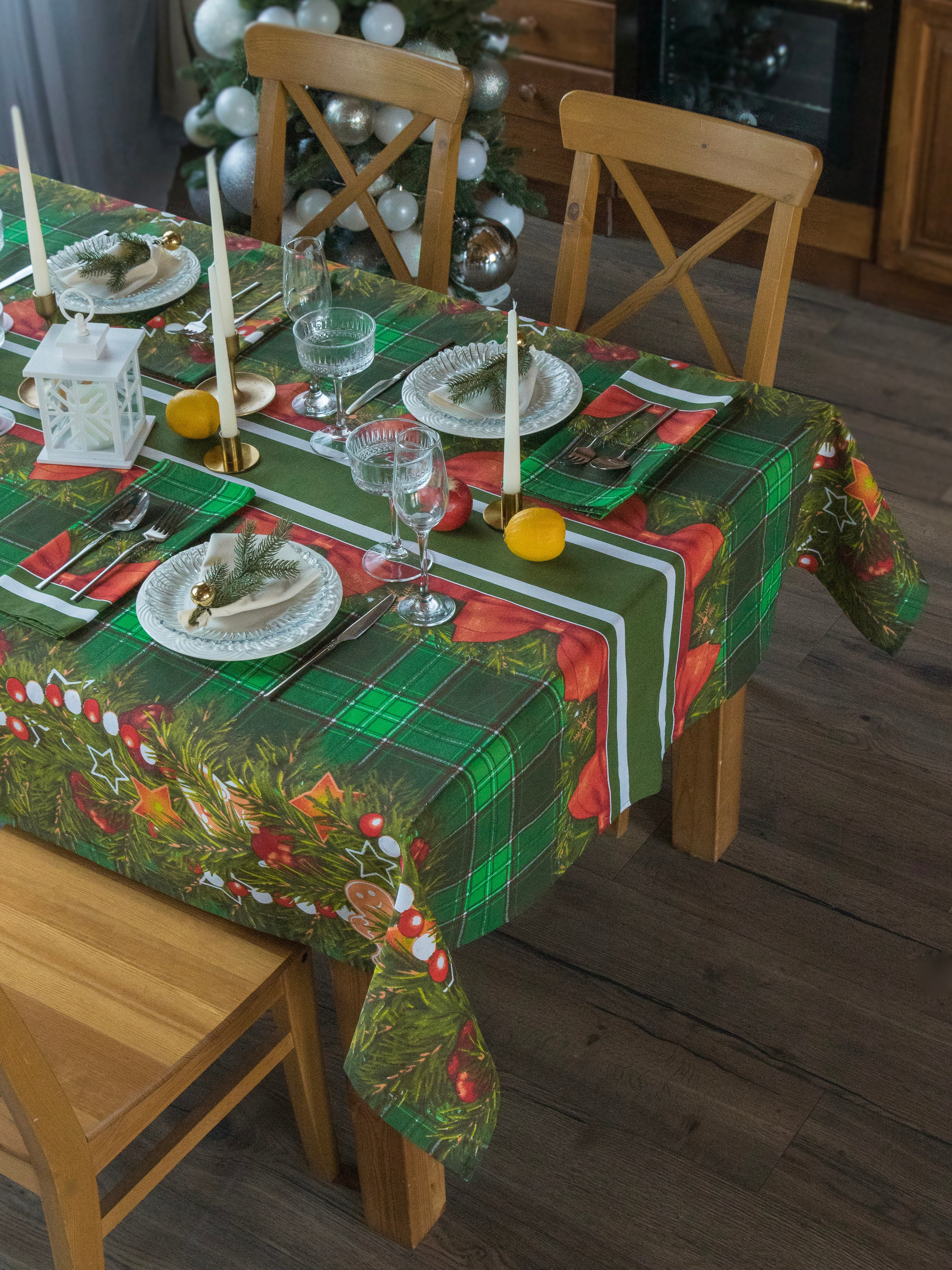 Скатерть новогодняя. Фотостудия для Wildberries Ozon