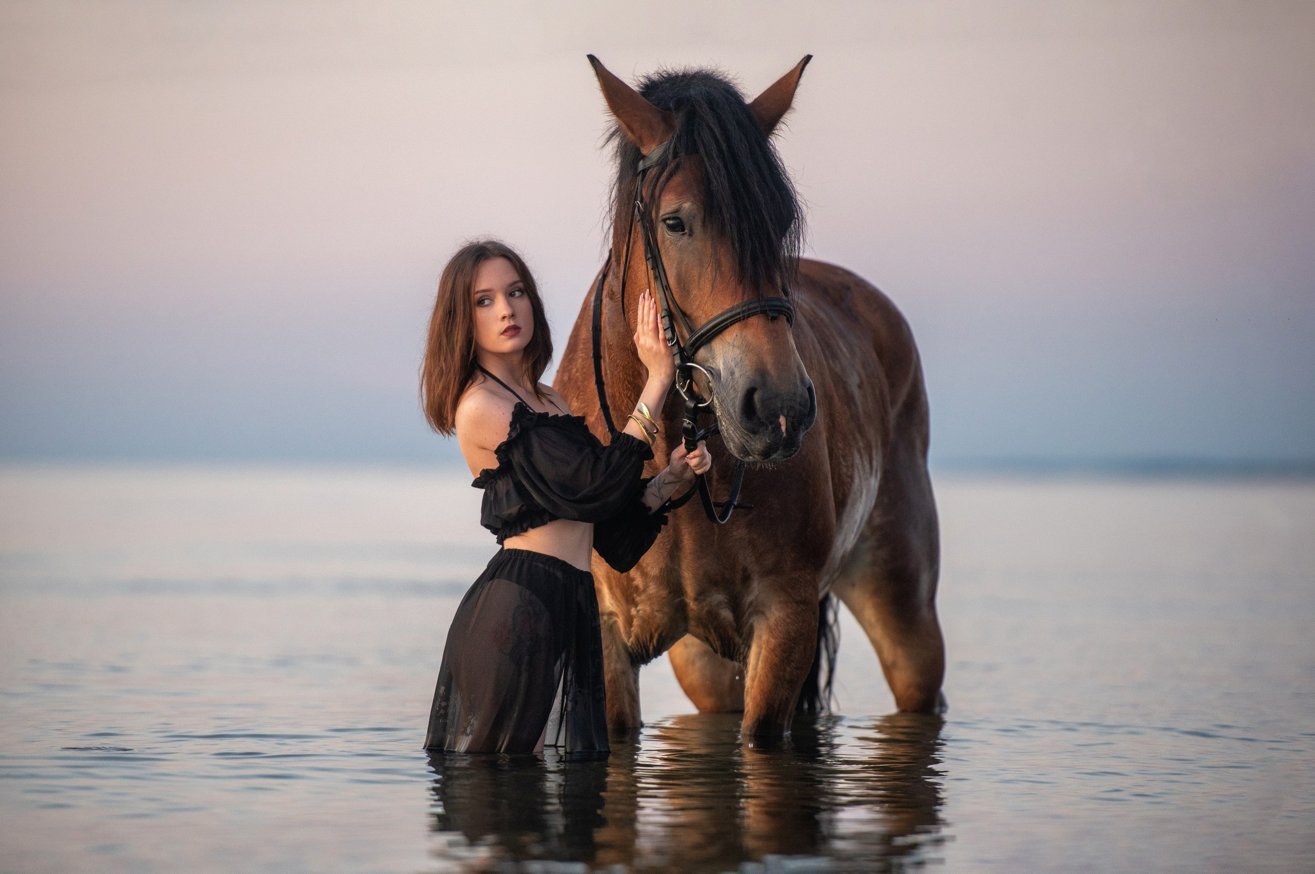 Побережье Балтийского моря. Фотограф с лошадьми в Калининграде Татьяна Ларина