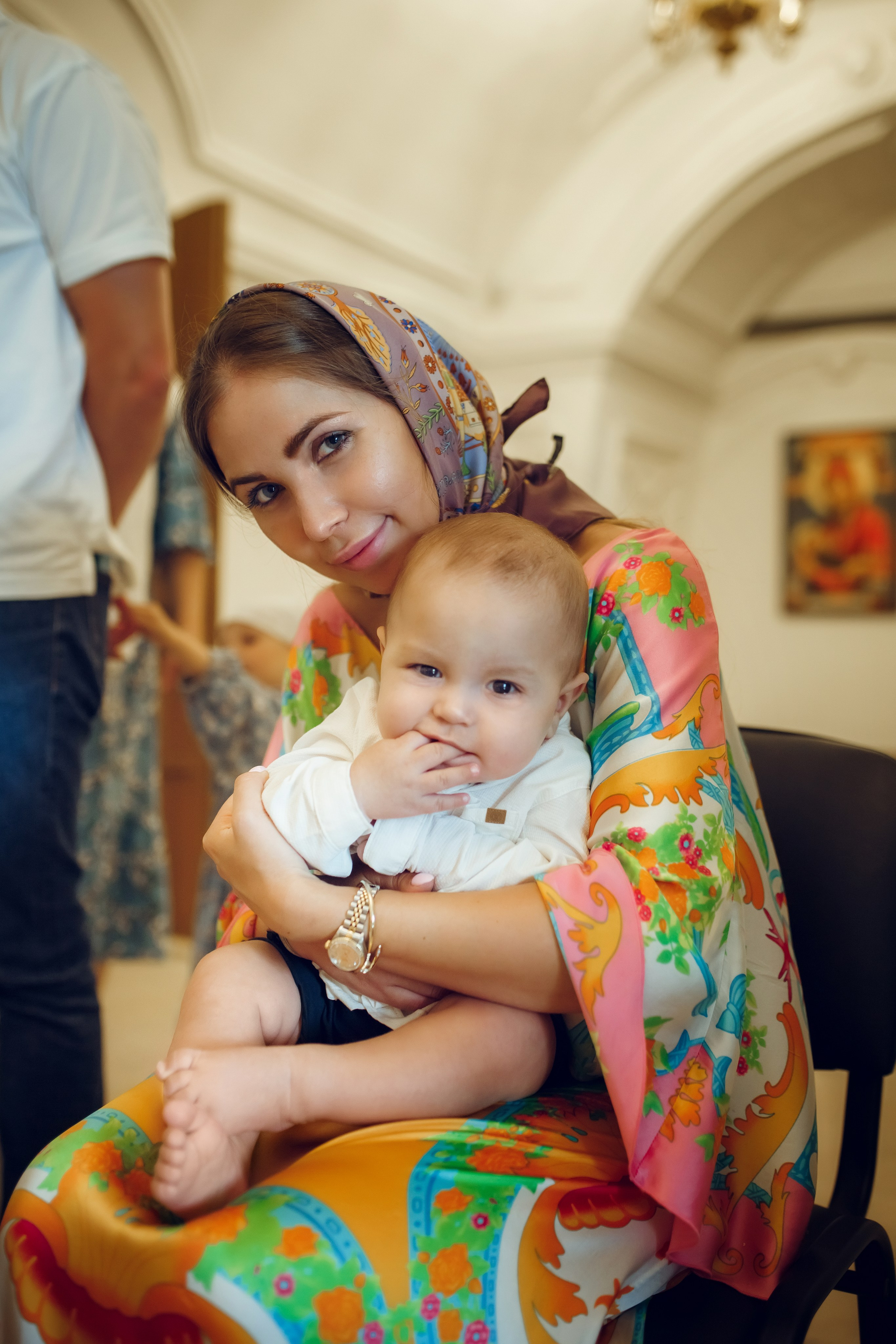 Крещение Эрнеста. Фотограф на Крещение, семейный фотограф в Москве