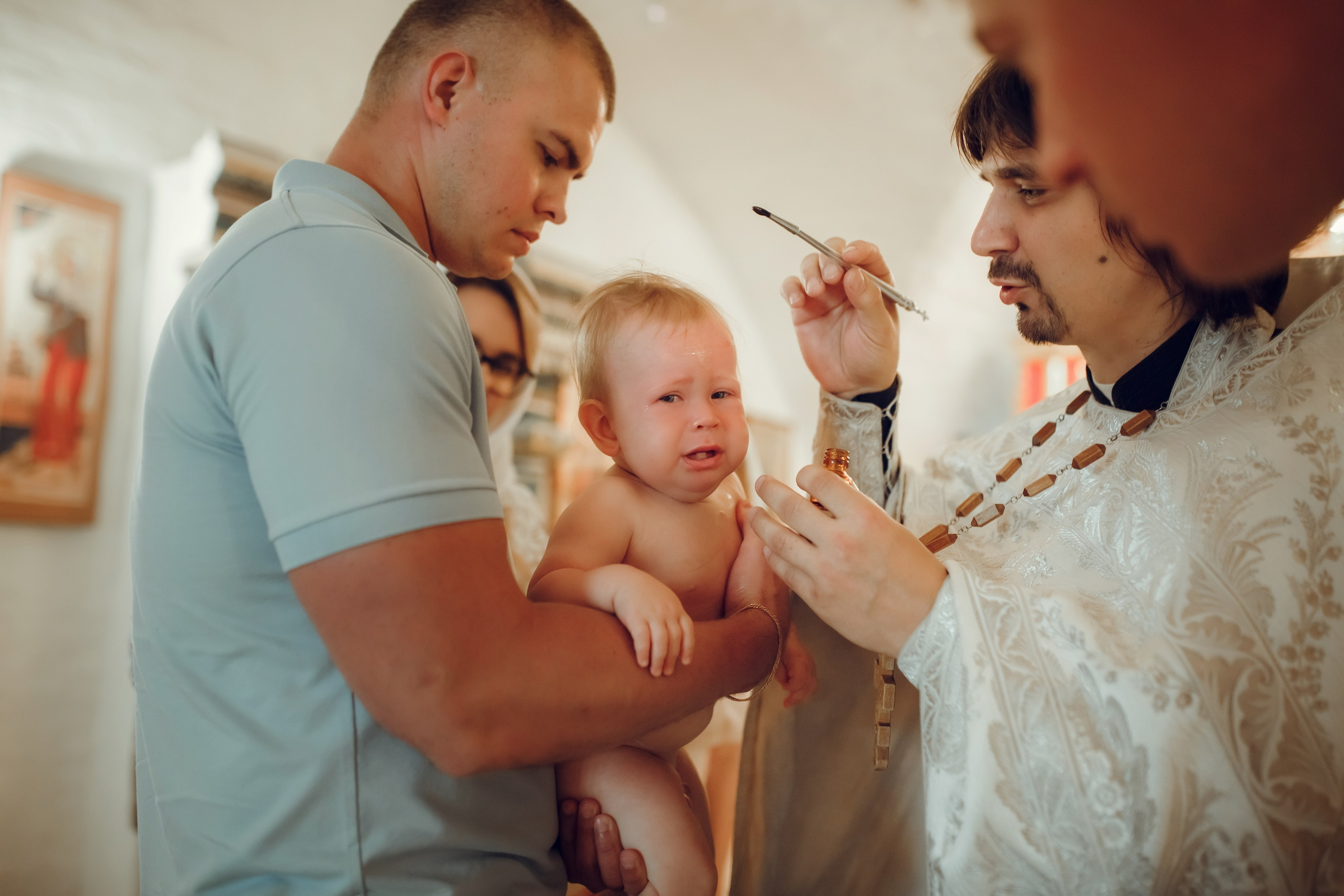 Крещение Алины. Фотограф на Крещение, семейный фотограф в Москве