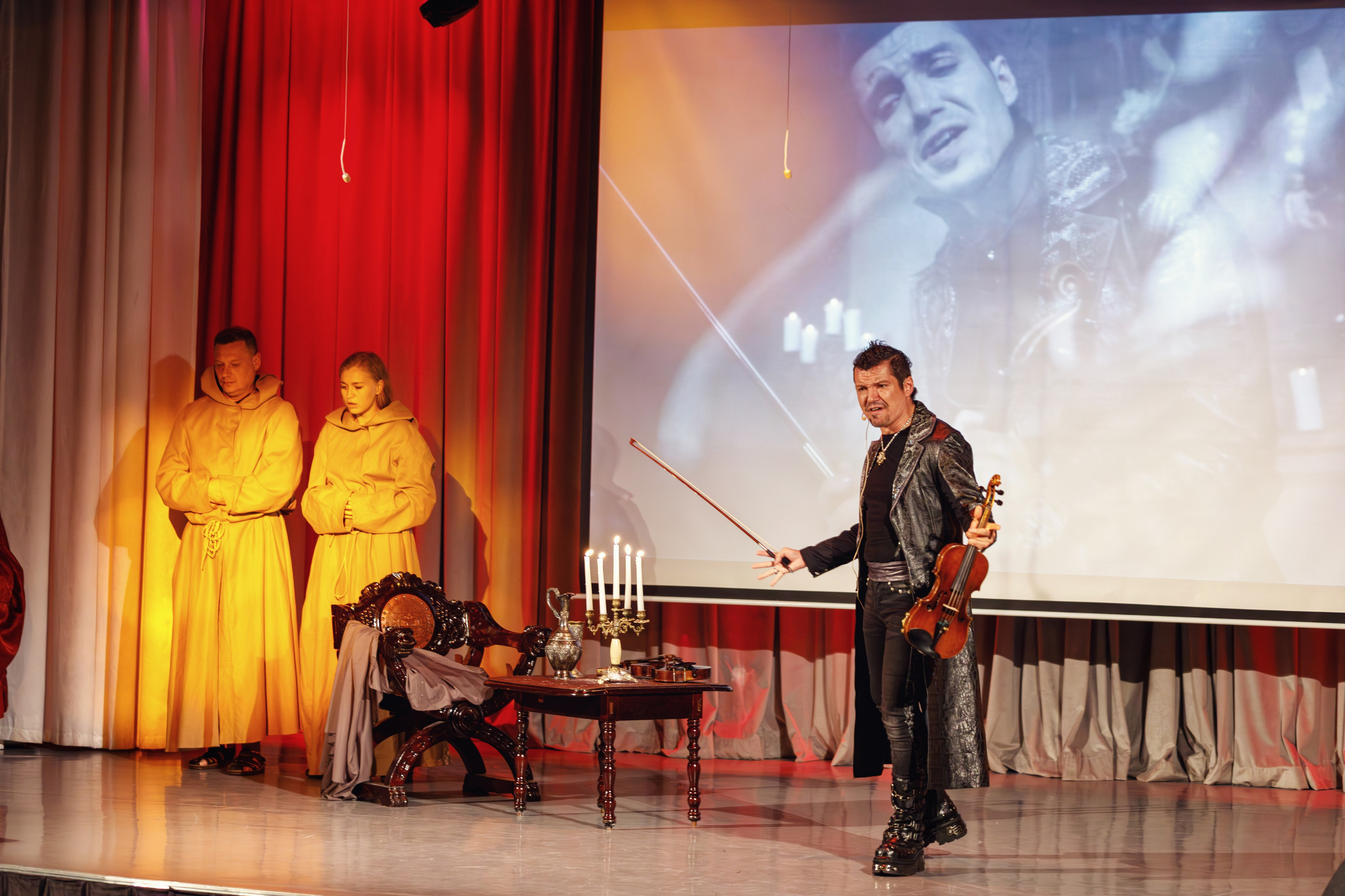 Мюзикл. Скрипка Паганини. Бэкстейдж. Фотограф портретист в Троицке и Москве Иван Парусиди
