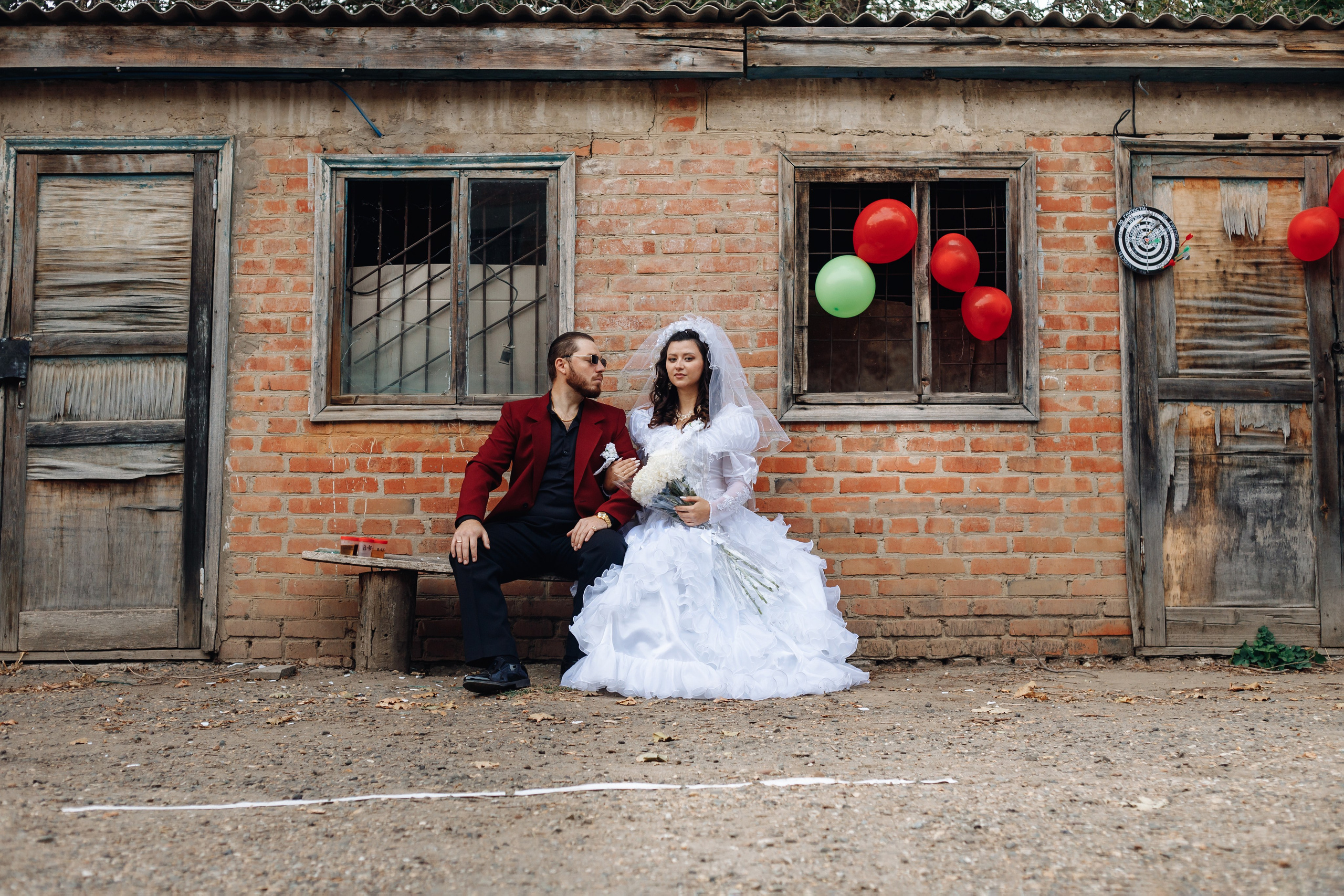 Свадьба, стилизация, 90-е, идеи для съемки