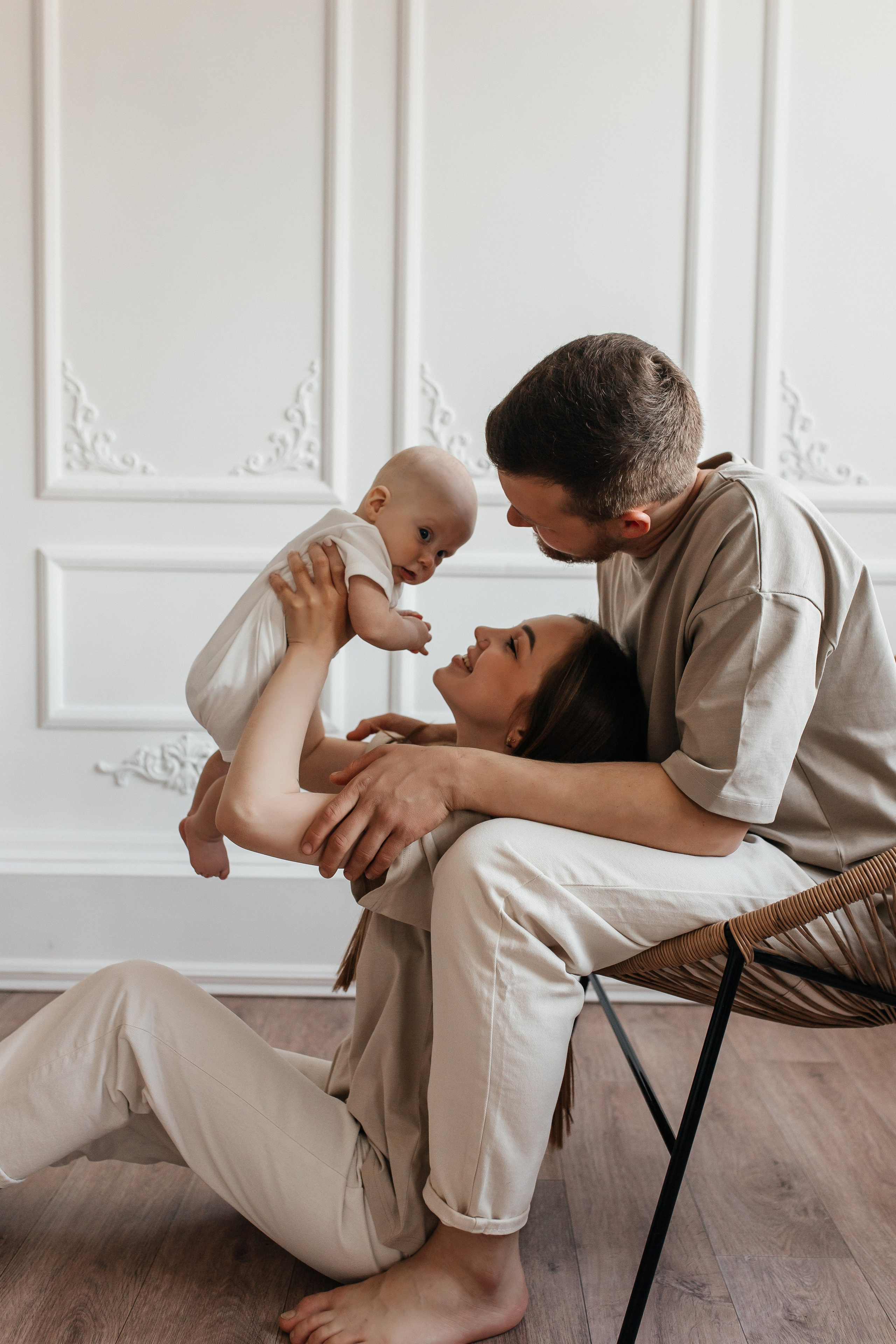 Семейная в студии. Семейный фотограф Клименко Дарья в станице Ленинградская
