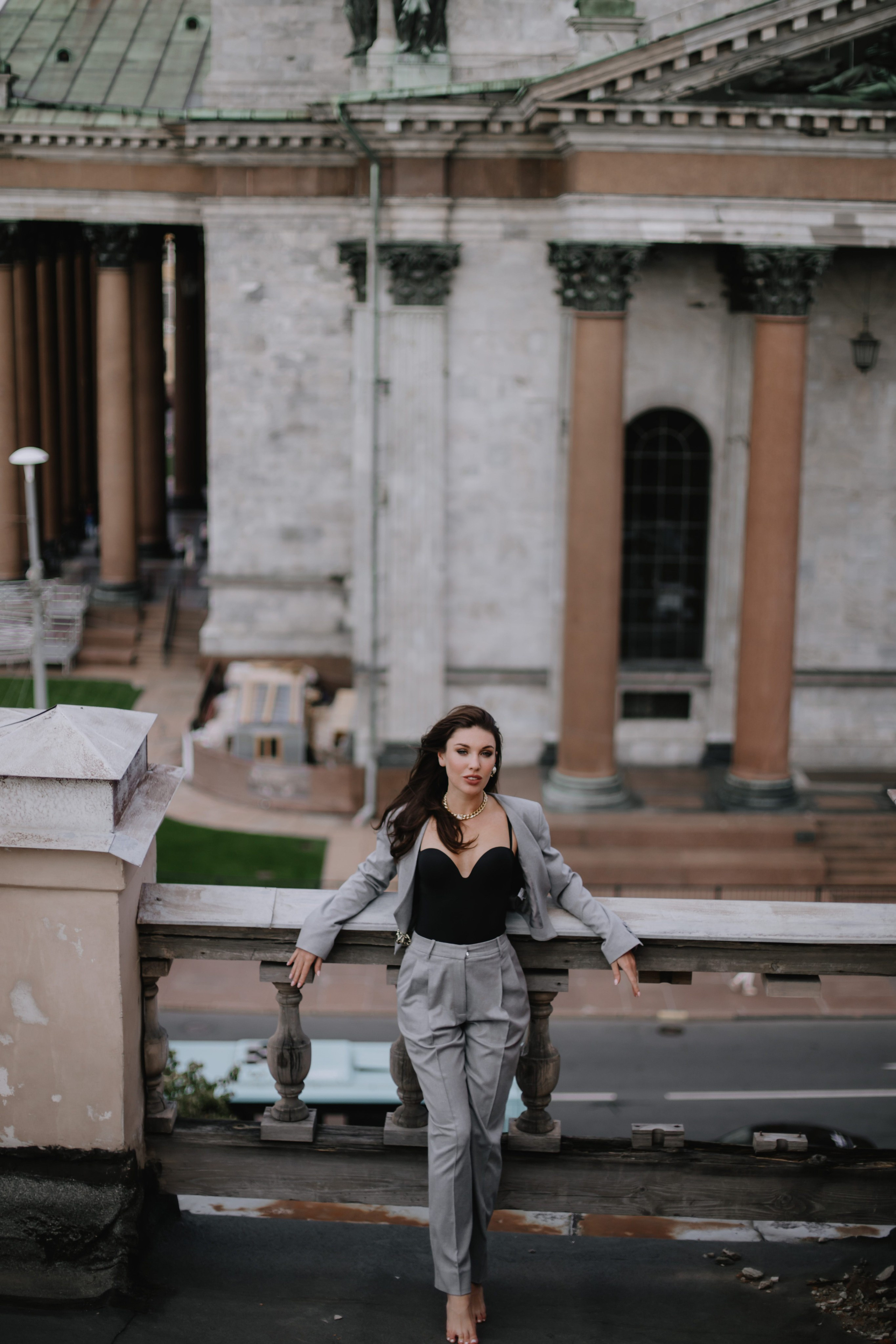 Вероника (съемка на крыше). Фотограф в Москве и Санкт-Петербурге Дарина