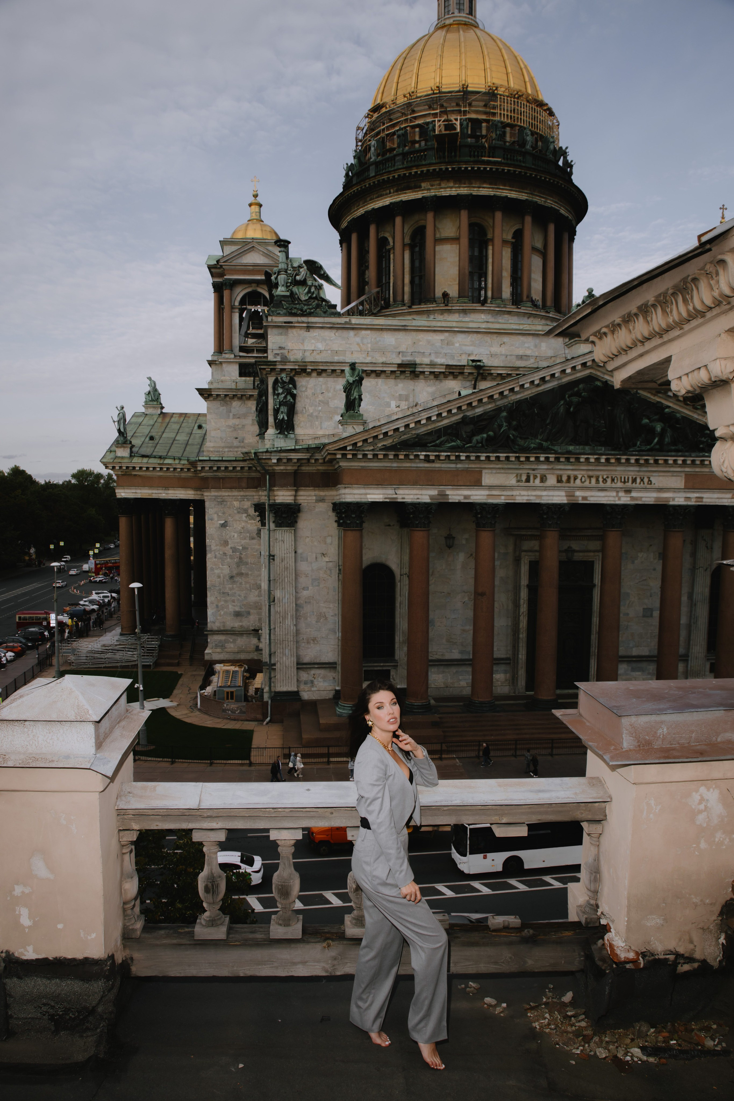 Вероника (съемка на крыше). Фотограф в Москве и Санкт-Петербурге Дарина