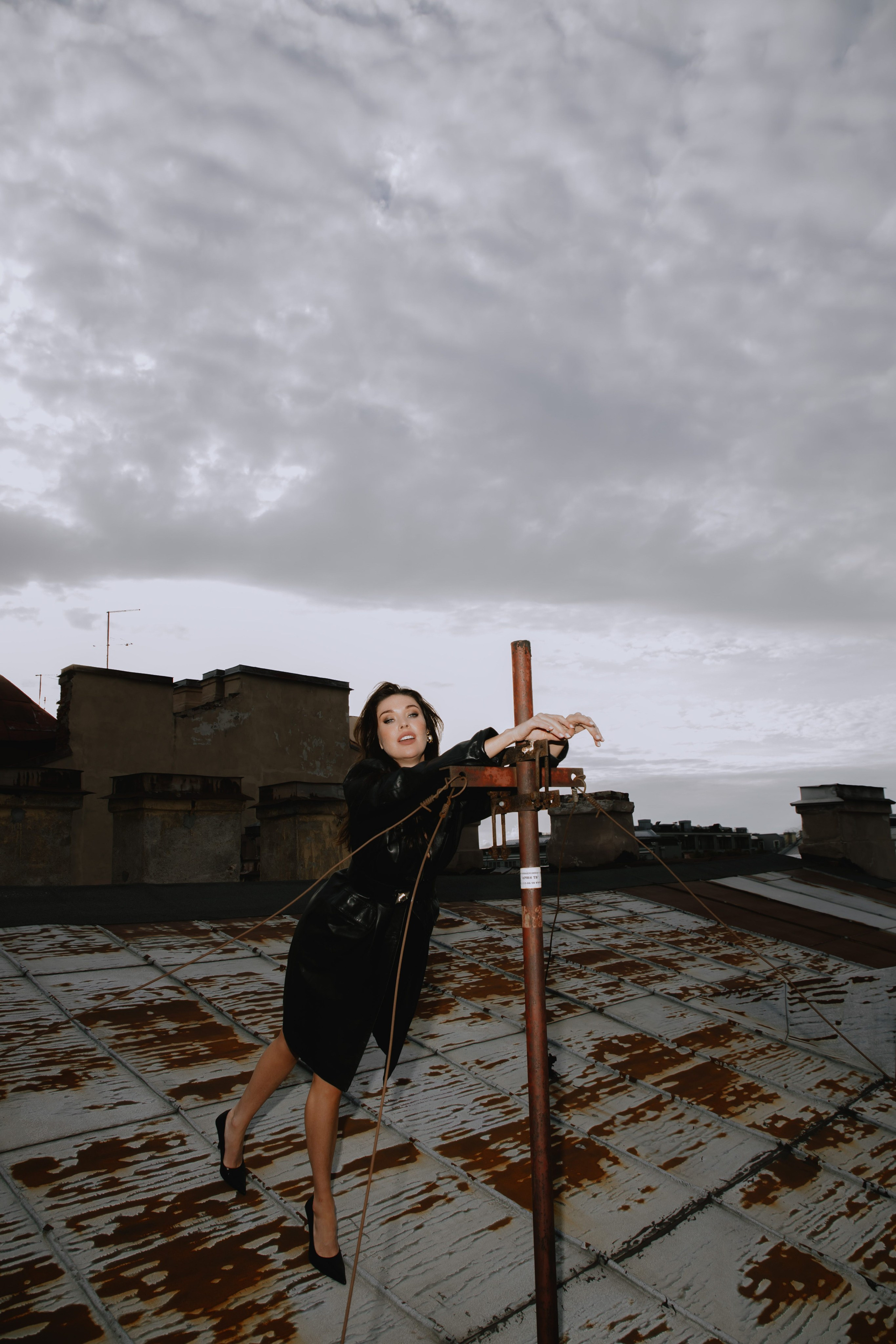 Вероника (съемка на крыше). Фотограф в Москве и Санкт-Петербурге Дарина