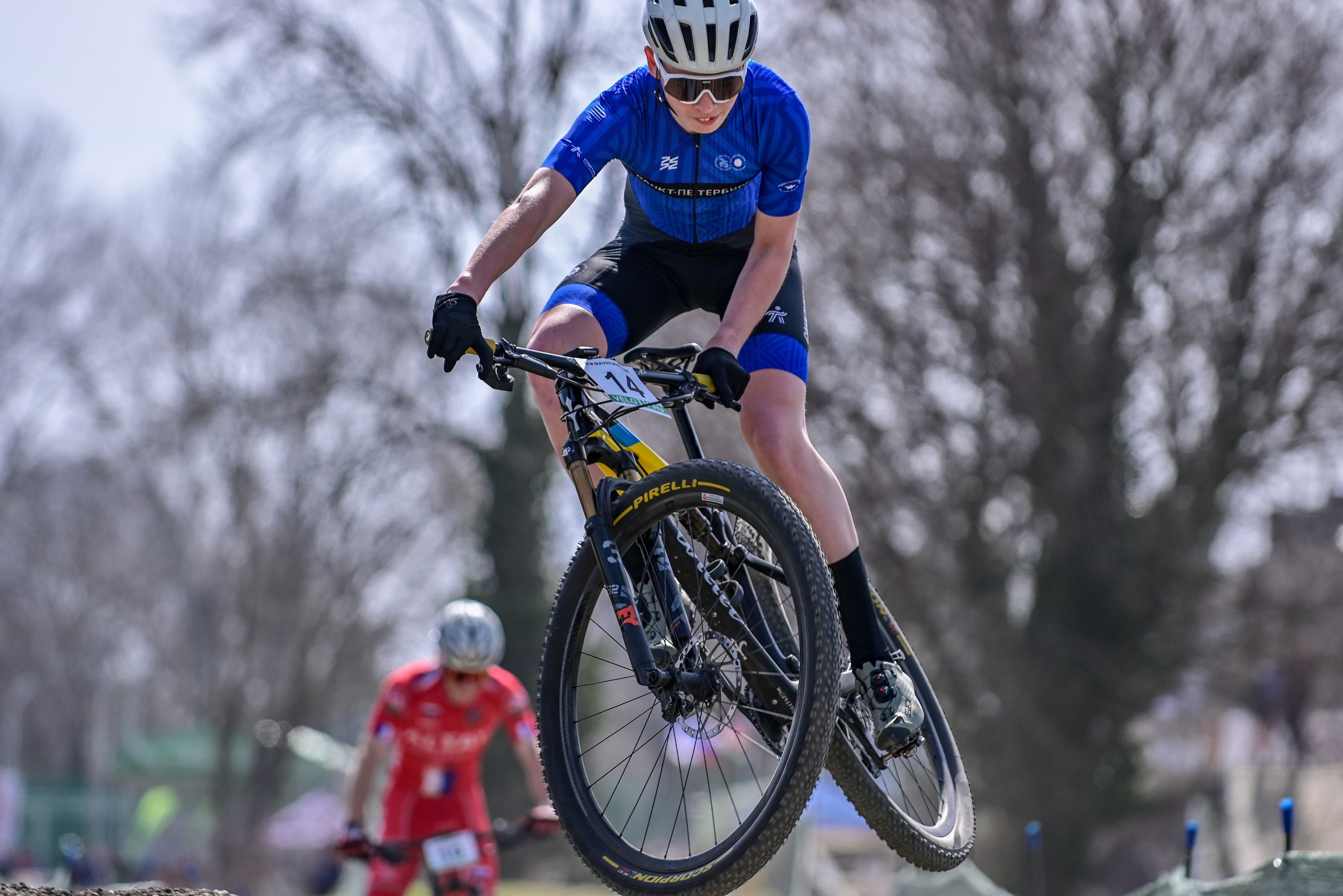 Маунтинбайк, кросс-кантри в Архипо-Осиповке 16 марта 2025. Спортивный фотограф, фотожурналист Павел Ларькин