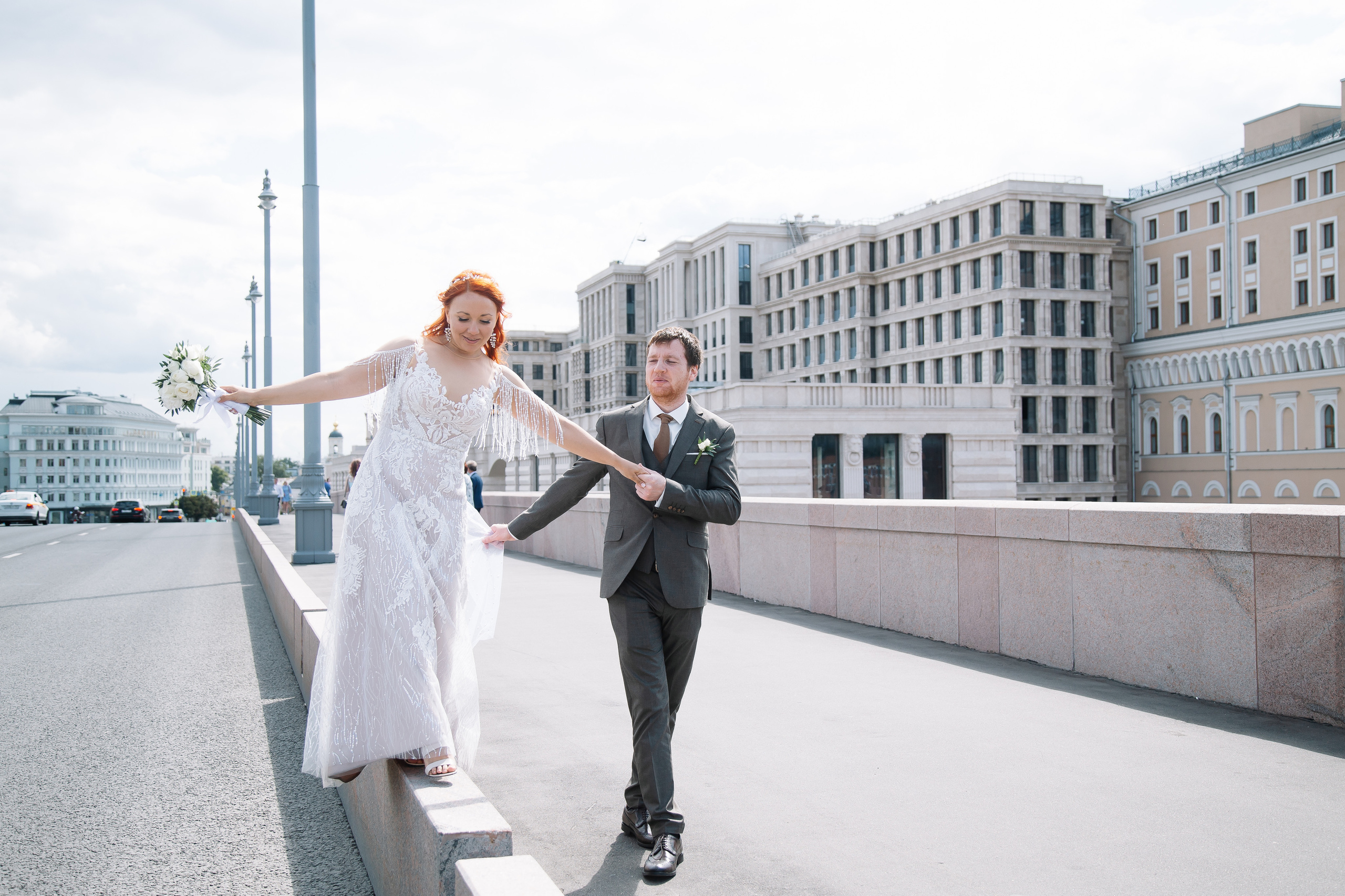 Свадьба на крыше. Свадебный Семейный Репортажный фотограф в Москве