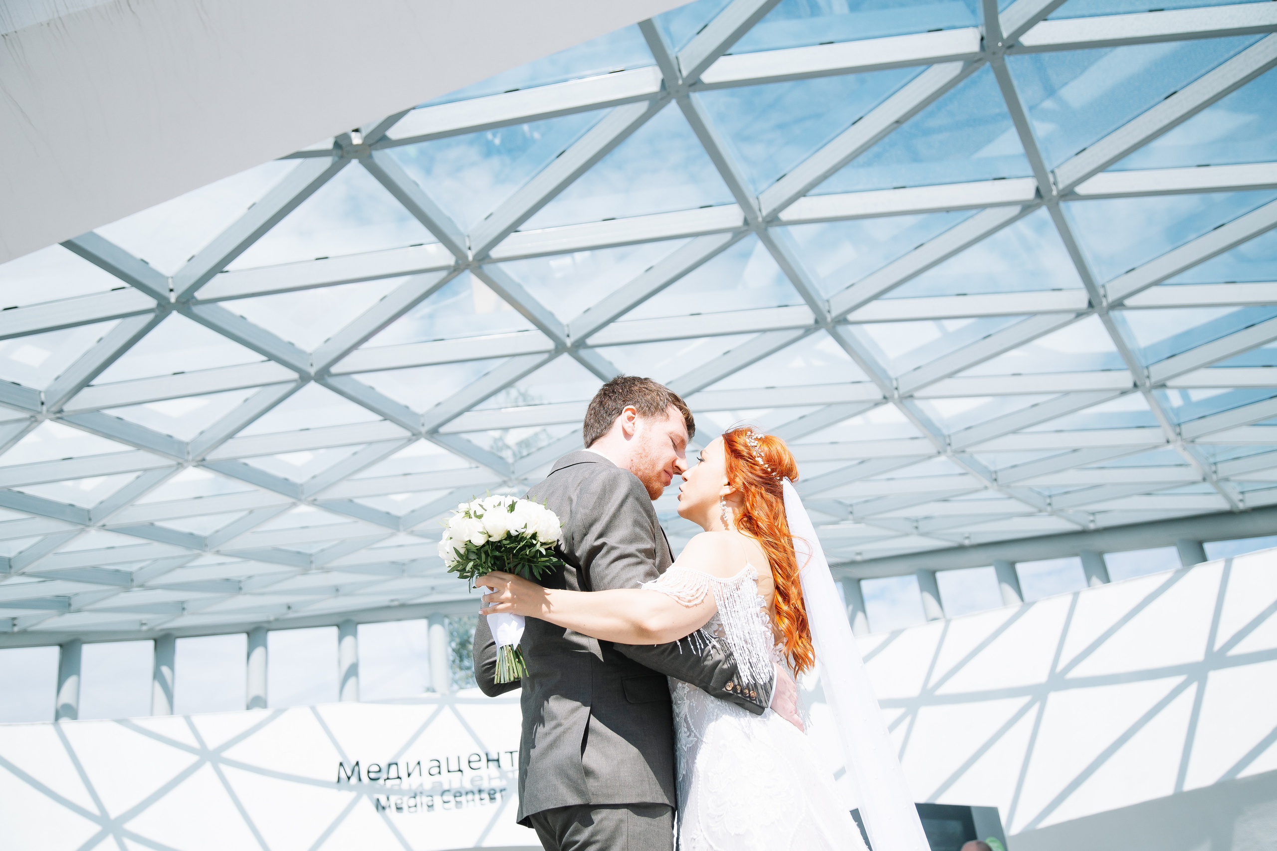 Свадьба на крыше. Свадебный Семейный Репортажный фотограф в Москве