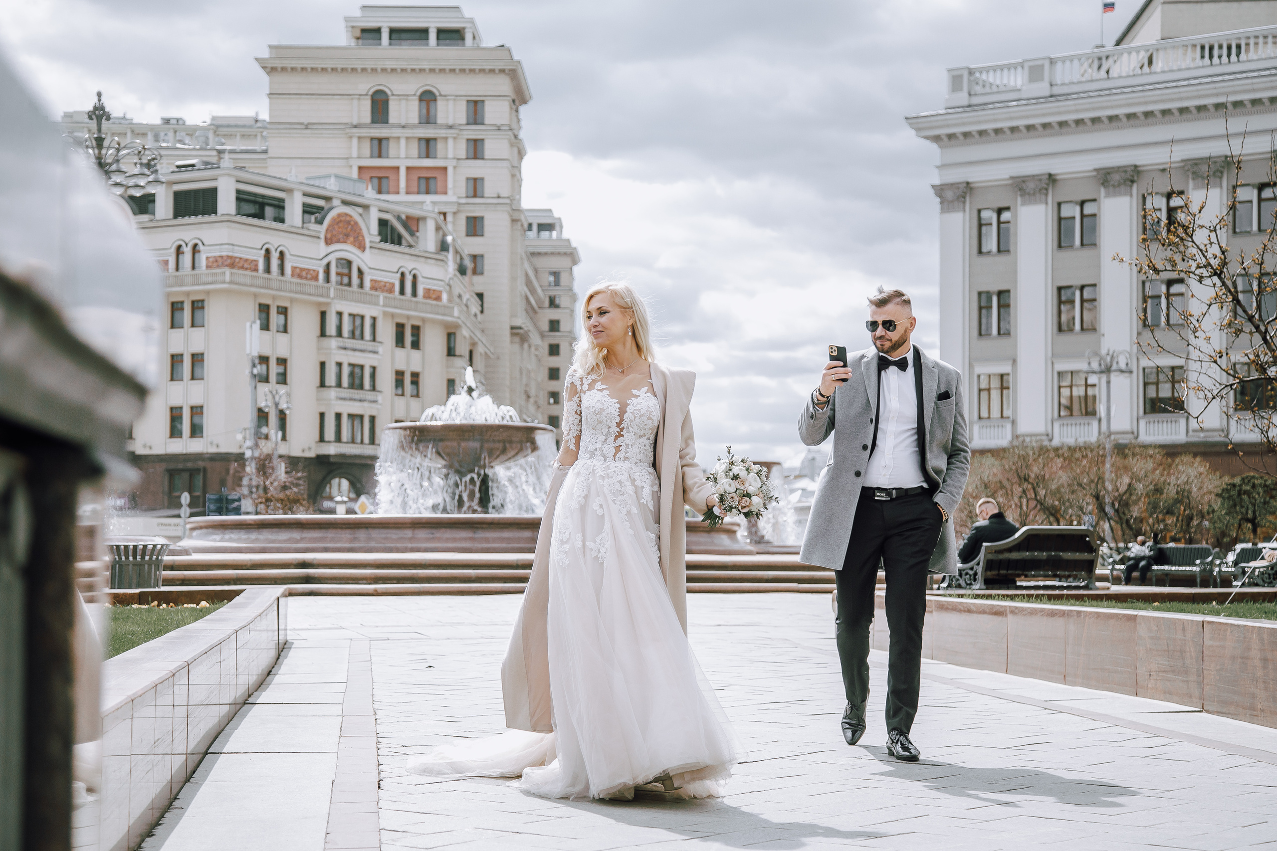 Свадебная прогулка. Свадебный Семейный Репортажный фотограф в Москве