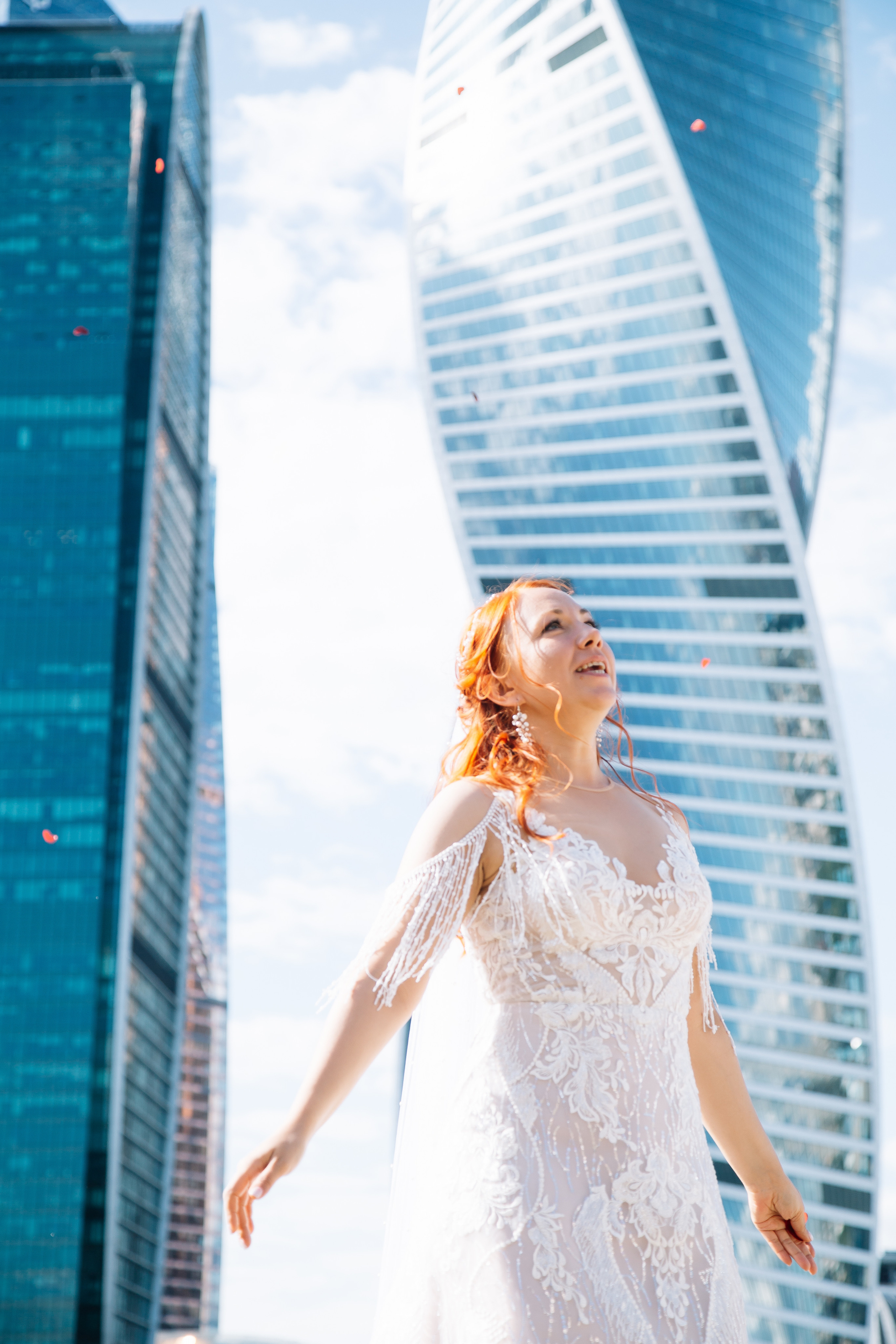 Свадьба на крыше. Свадебный Семейный Репортажный фотограф в Москве