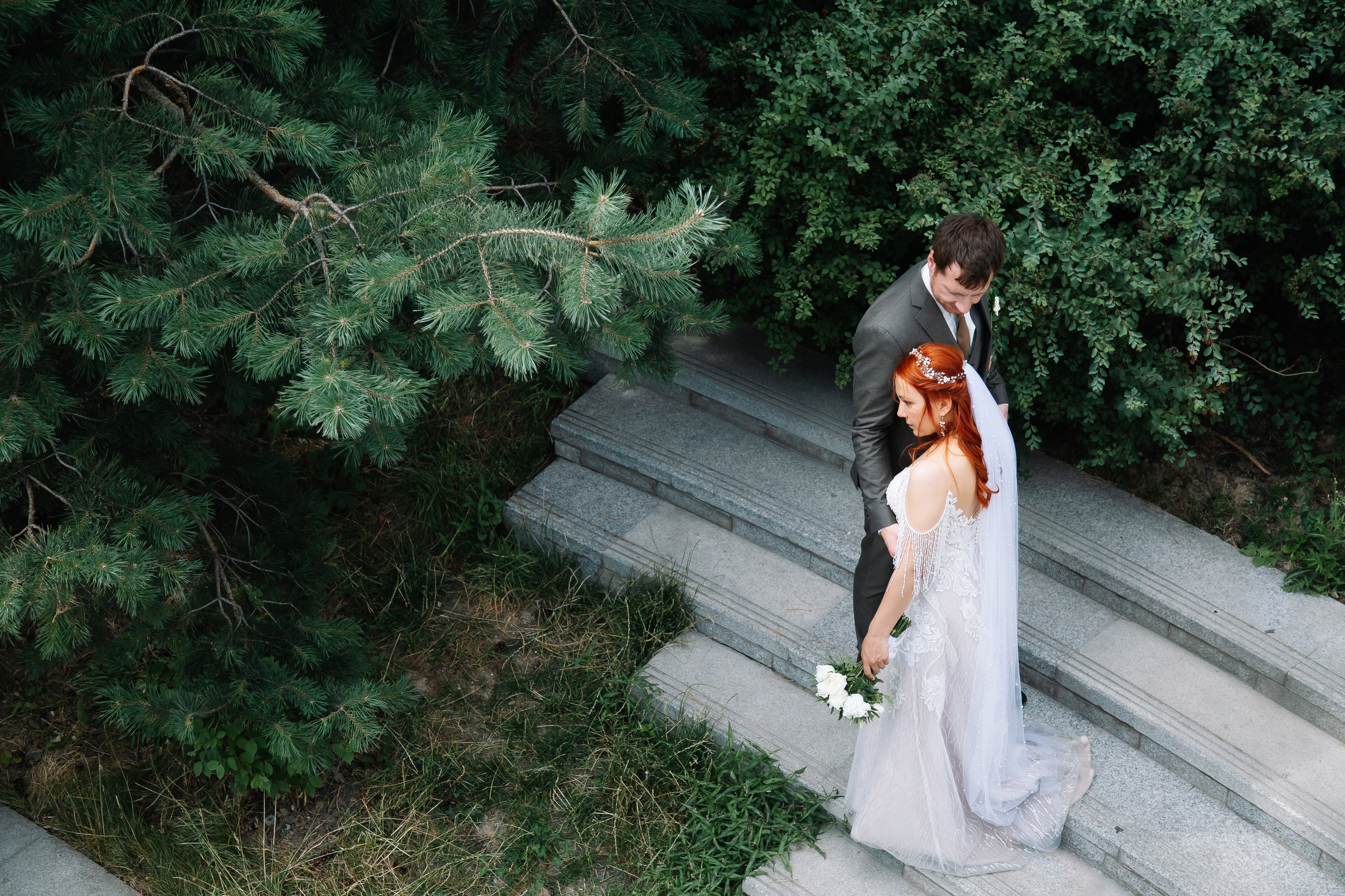 Свадьба на крыше. Свадебный Семейный Репортажный фотограф в Москве