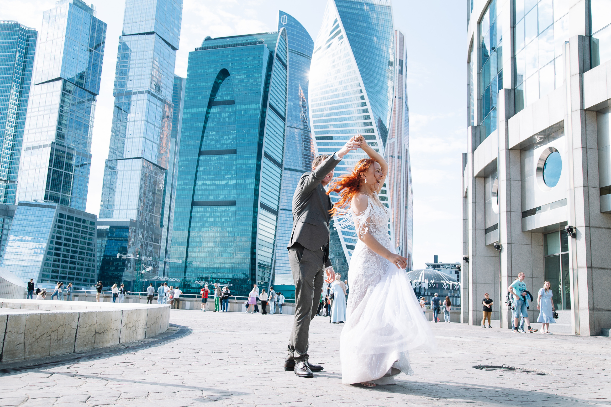 Свадьба на крыше. Свадебный Семейный Репортажный фотограф в Москве