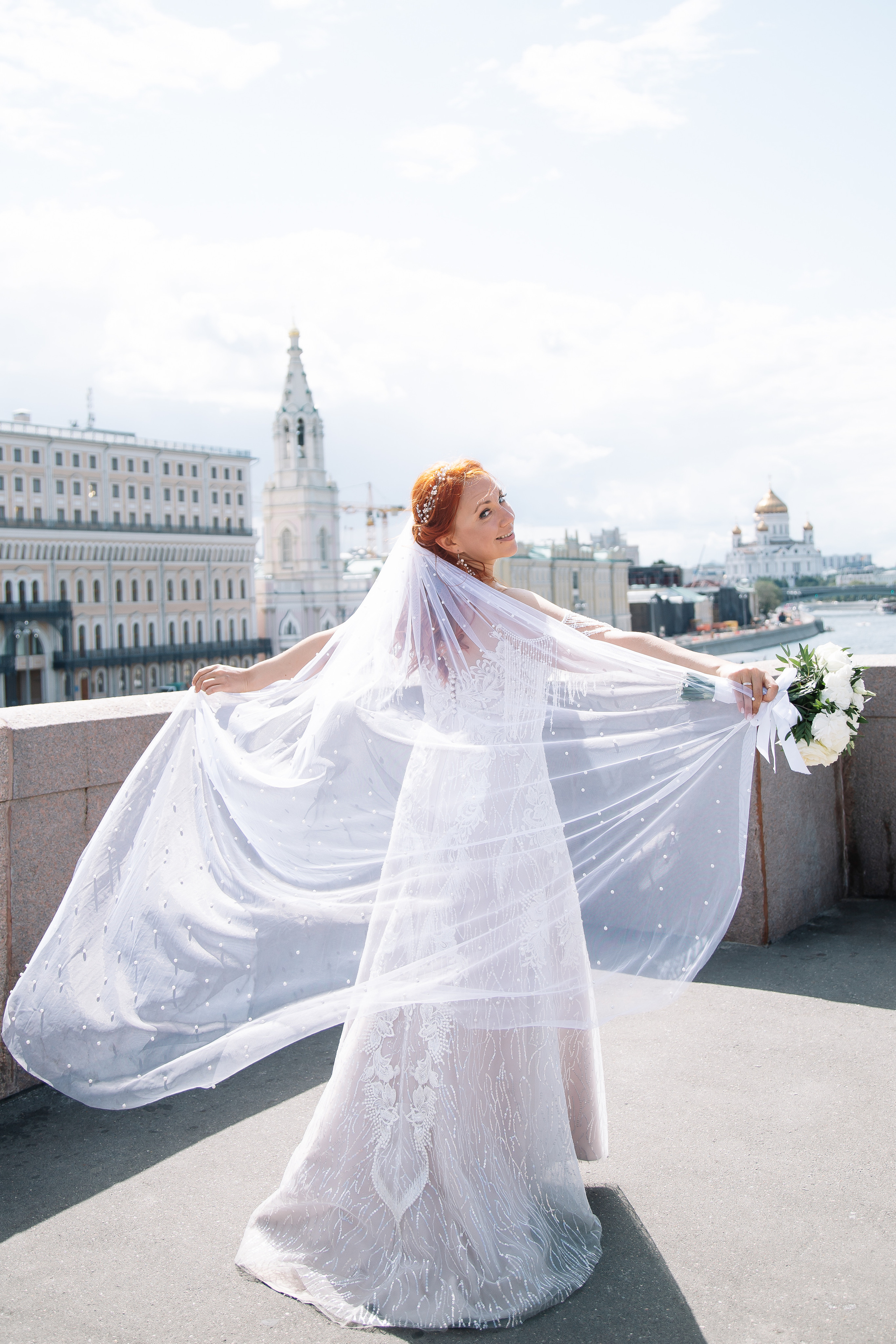 Свадьба на крыше. Свадебный Семейный Репортажный фотограф в Москве