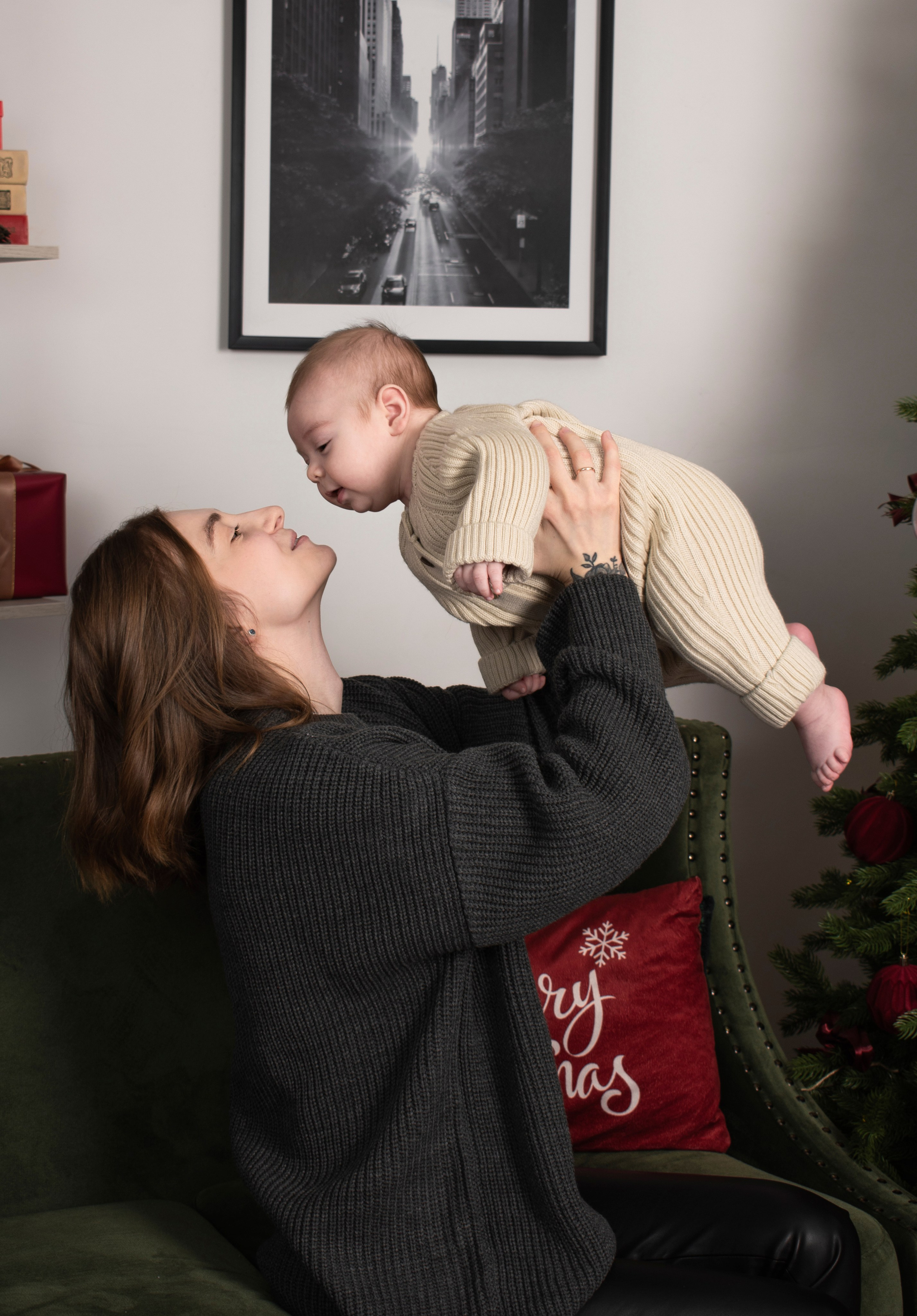 Семейная новогодняя съёмка с малышом (Дарья). Портретный фотограф Кристина Саргсян