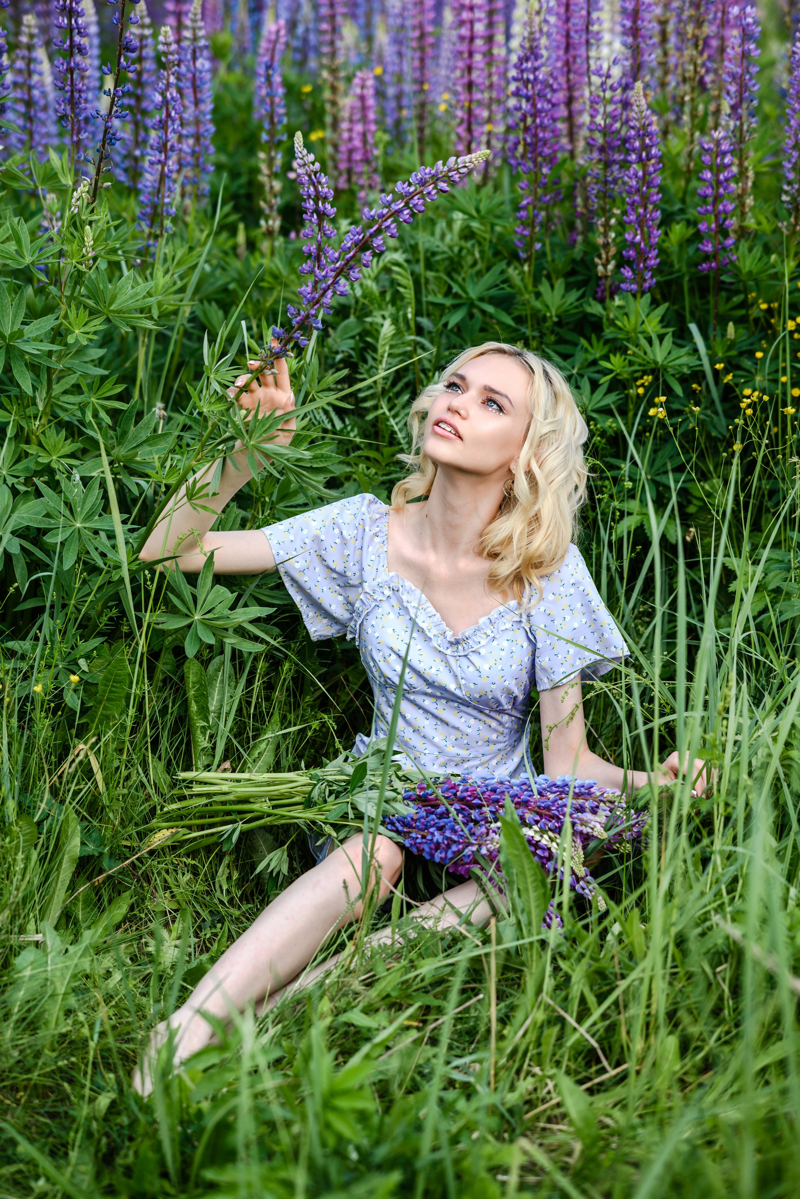 Владлена в люпинах. Свадебный и семейный фотограф в Дзержинске Екатерина Шулакова