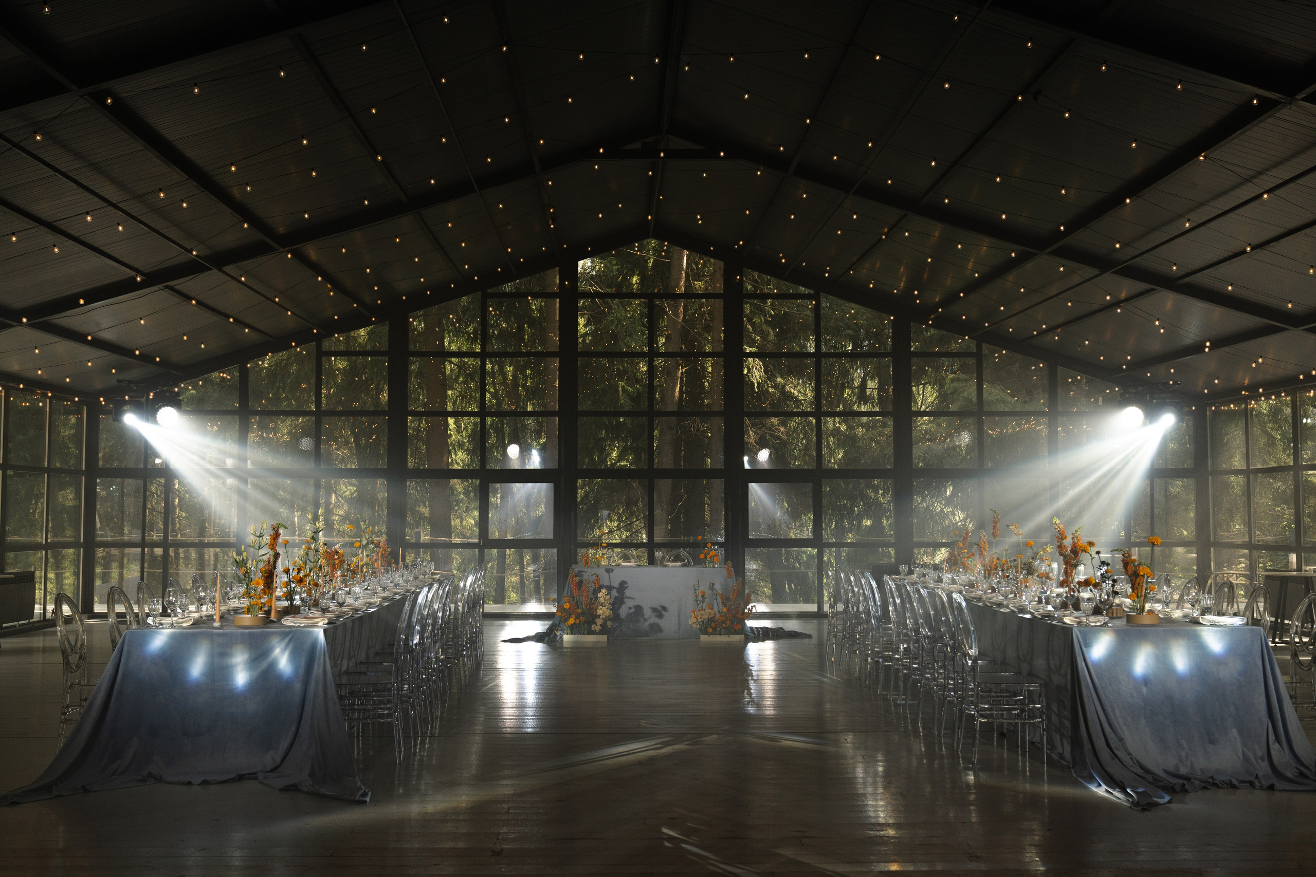 Оранжево-голубое слияние. VENSKAYA WEDDING & EVENT PLANNER