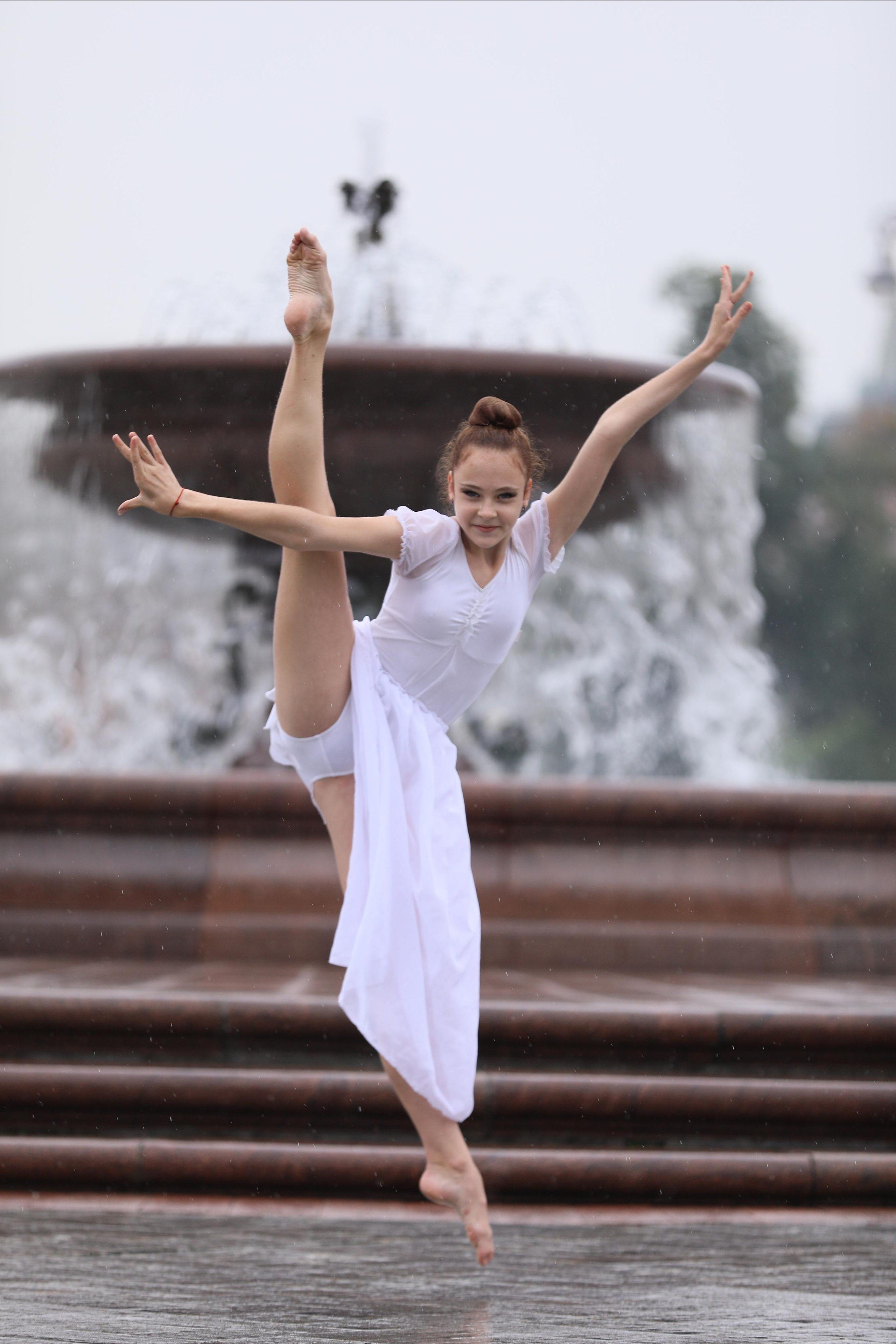 Фотосессия гимнасток в студии