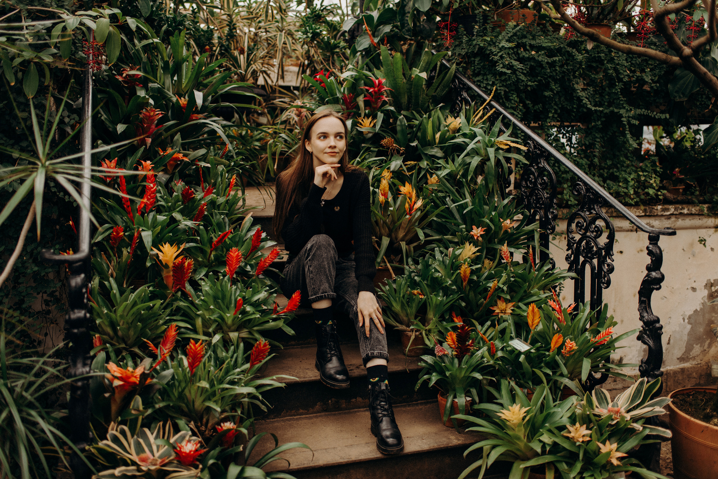 фотосъёмка лавстори в спб, предложение руки и сердца в ботаническом саду