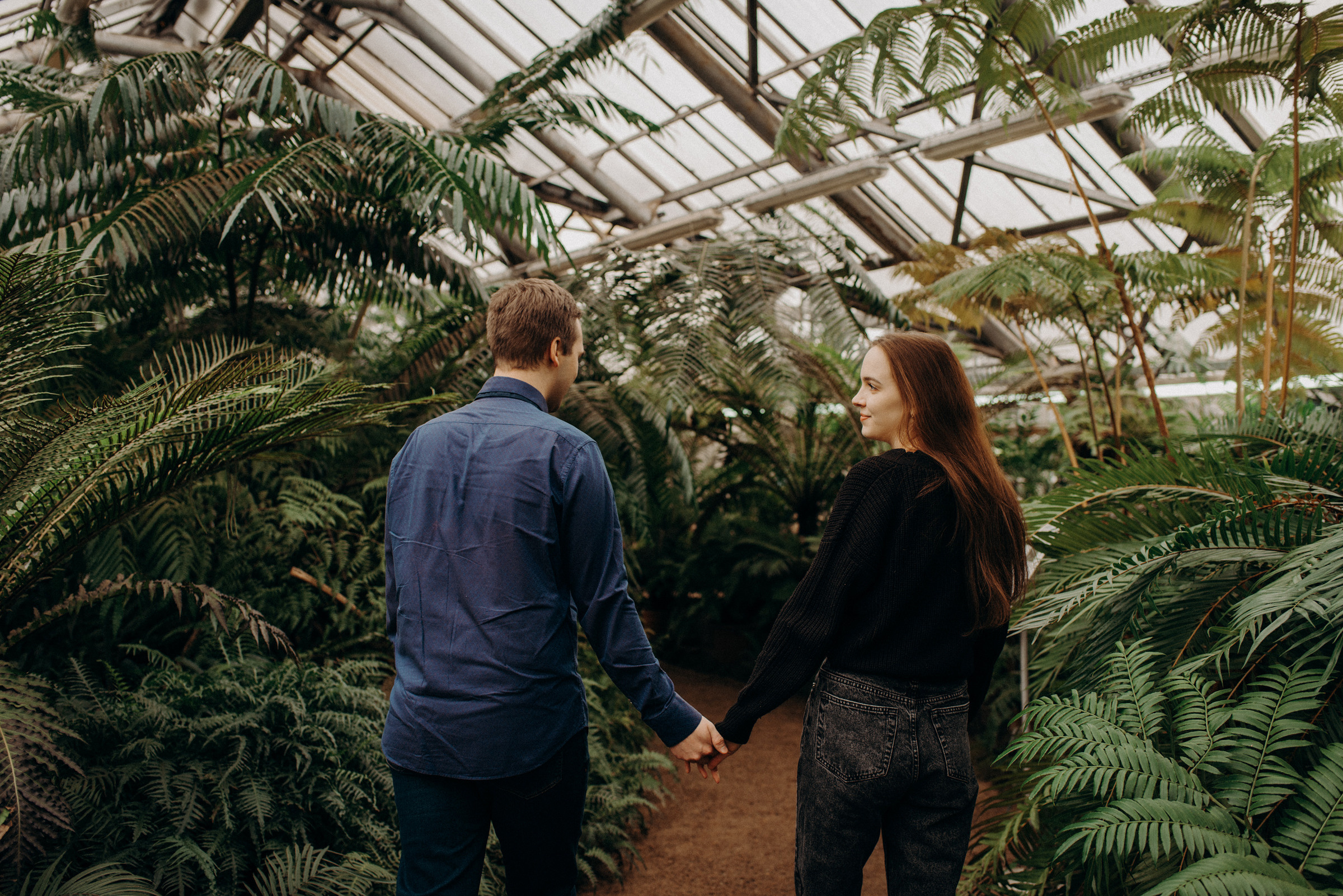 фотосъёмка лавстори в спб, предложение руки и сердца в ботаническом саду