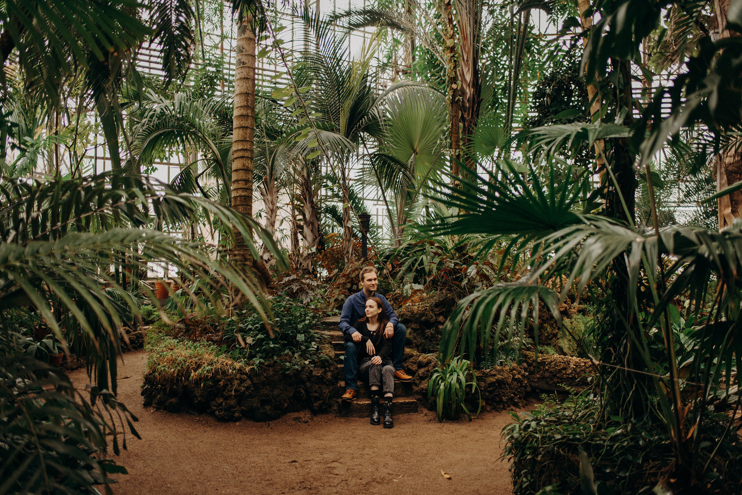 фотосъёмка лавстори в спб, предложение руки и сердца в ботаническом саду