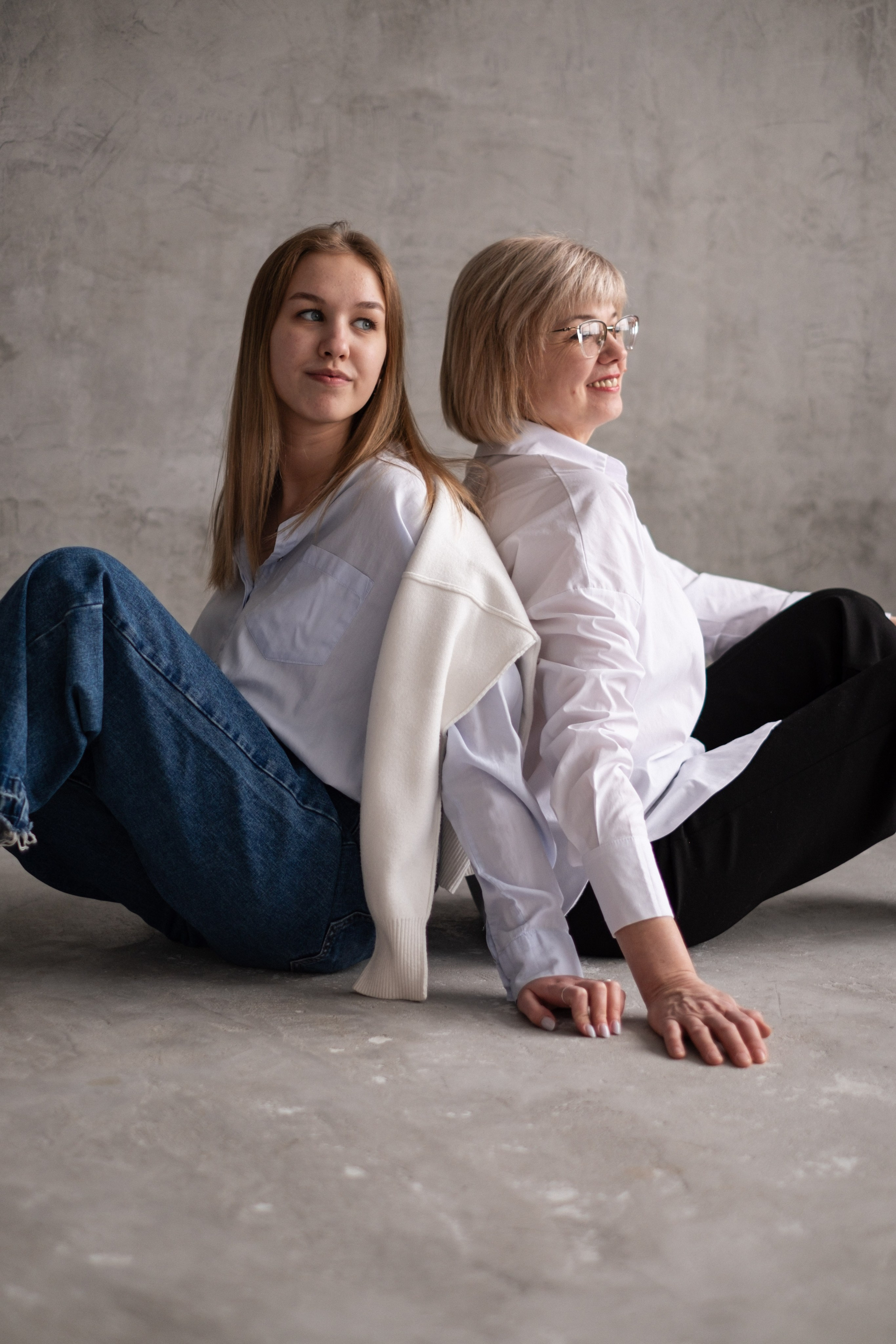 Наталья и Оля | мама и дочь в студии. Фотограф в Новосибирске Диана Ильиных