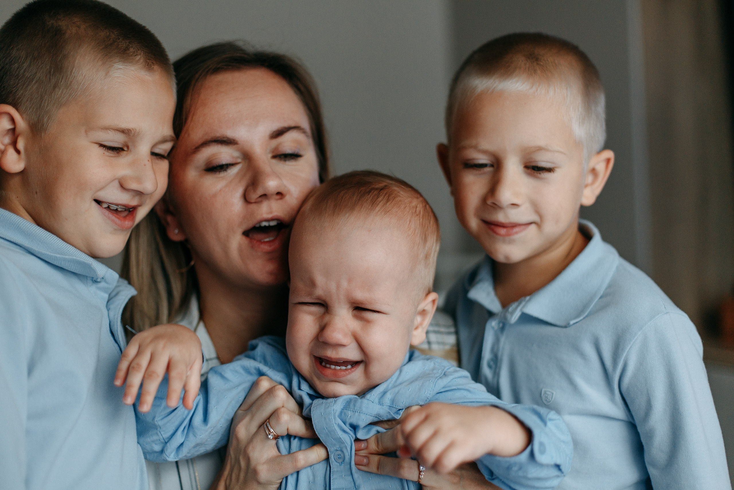 Анастасия, Даниил, Максим и Лев. Елена Семейный фотограф Санкт-Петербург