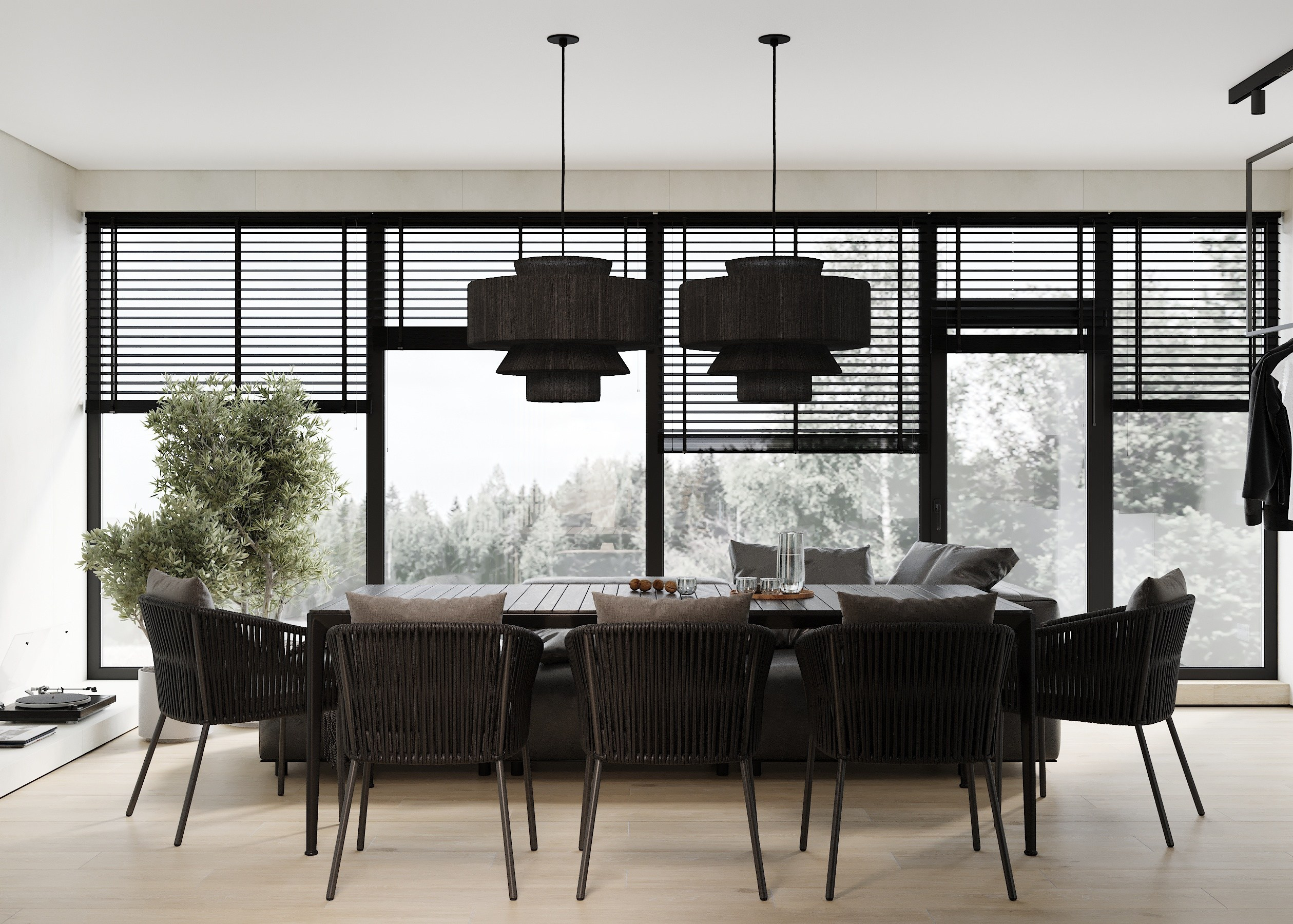 Зона отдыха в бане 32.6 кв.м. Дизайнер интерьера и 3D визуализатор Ванчугова Ольга