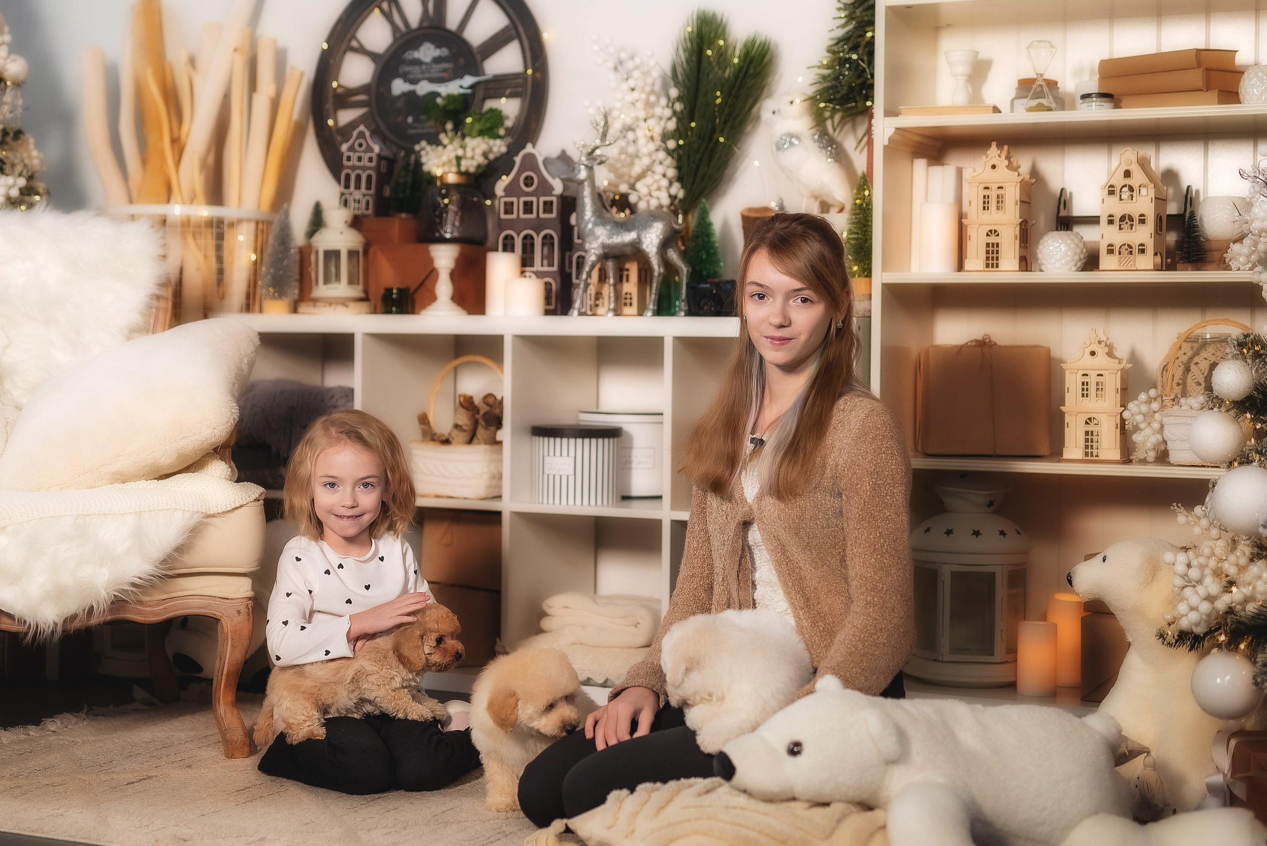 Фотосессия с бишонами. Семейный, детский фотограф в Воронеже Анна Никитина