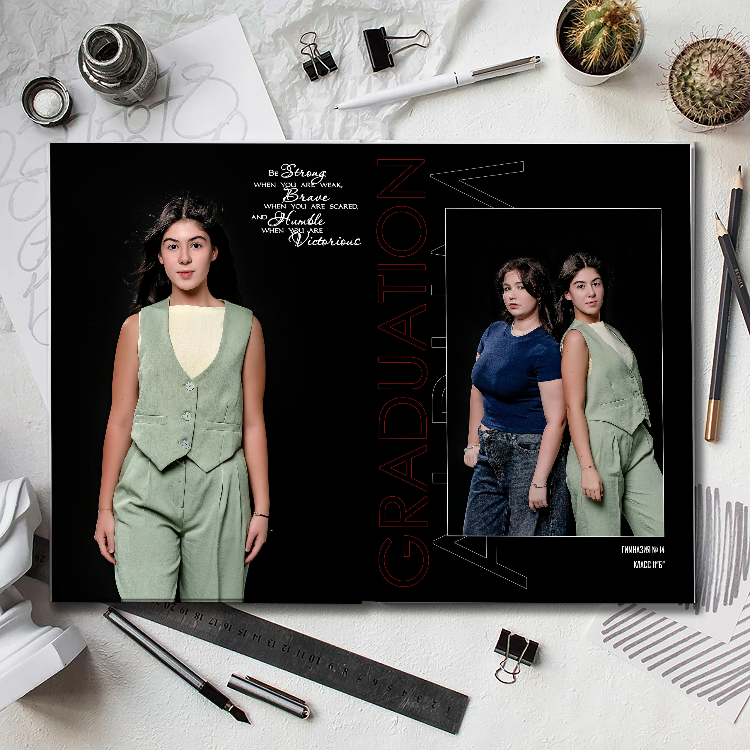 Выпускной альбом для выпускников школы (Дизайн № 204). Современные Выпускные Альбомы в Ростове-на-Дону