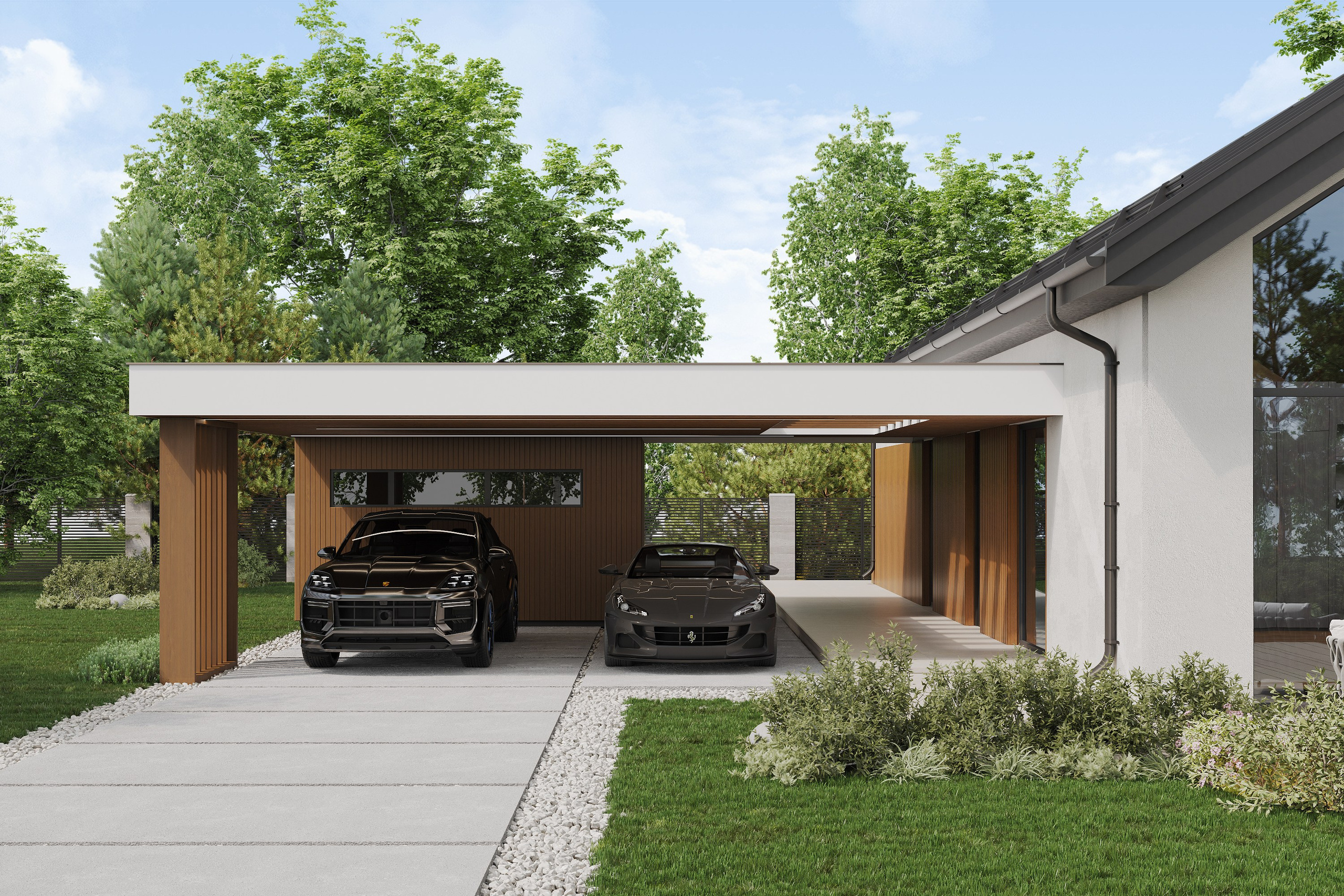 Сarports. Чугунова Анастасия. Дизайн интерьеров и архитектурное проектирование