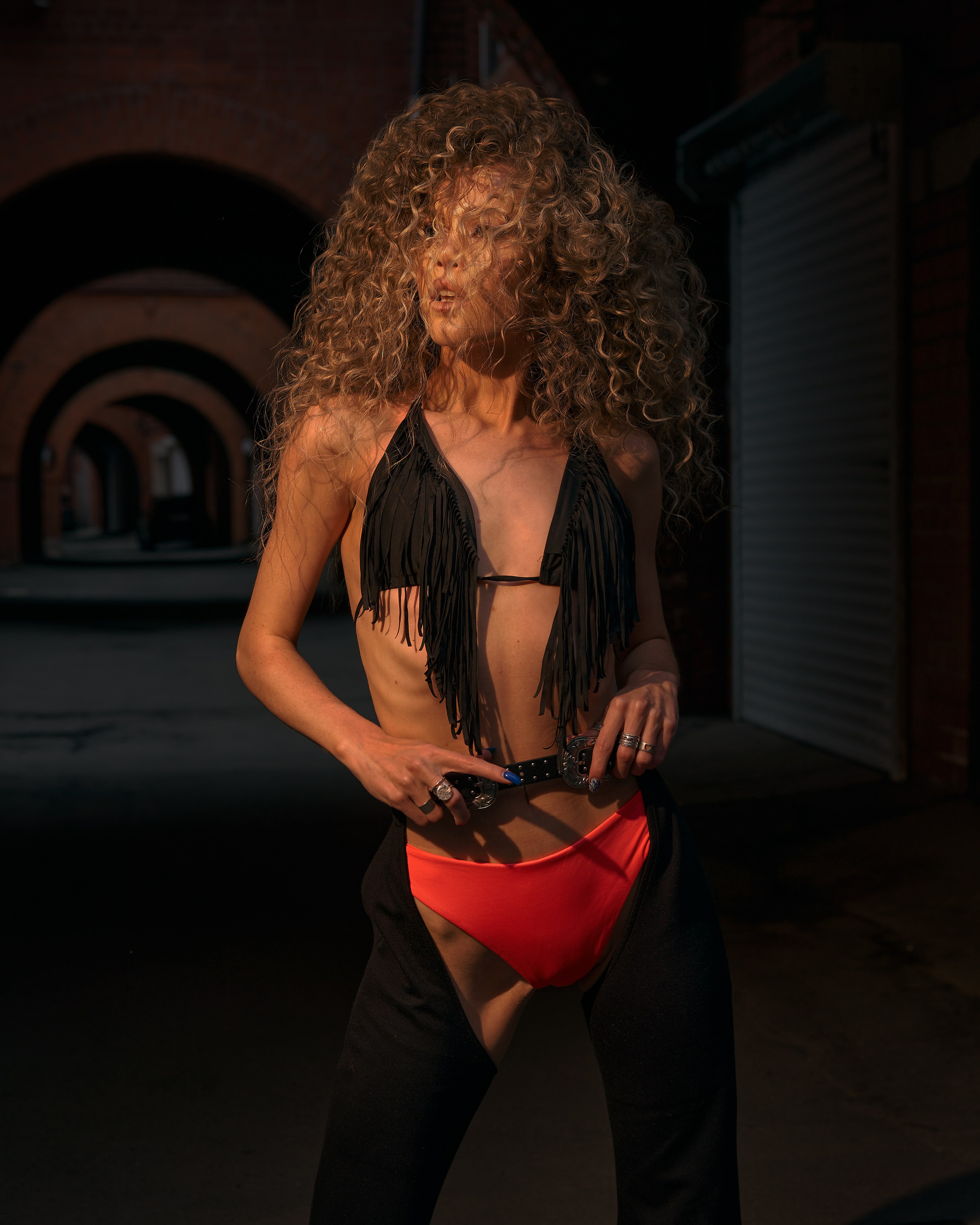 Импульсный свет на улице