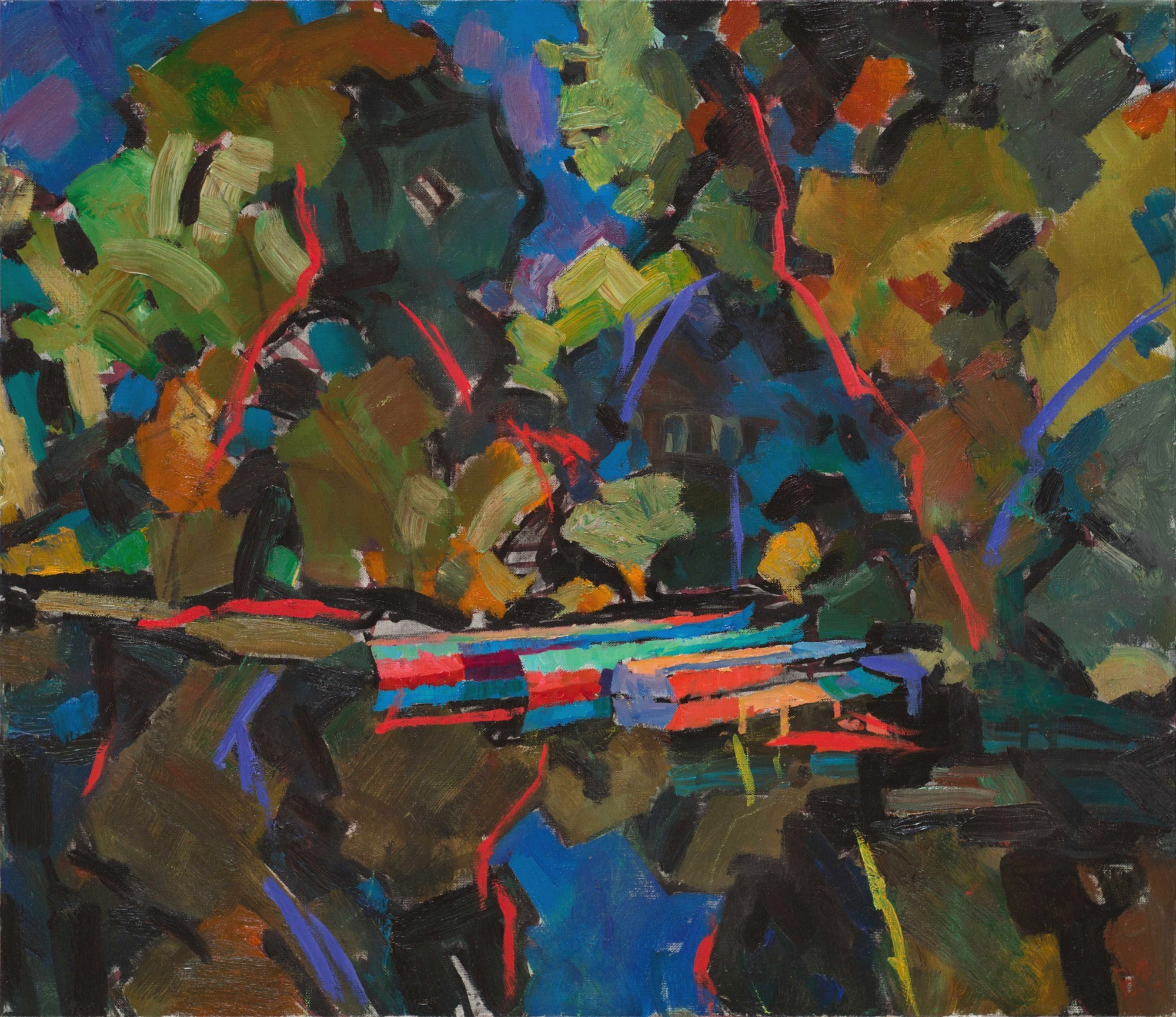 Валентин Фёдоров "На реке"  60x70 см, холст, масло, 2023 г., 130 000 руб.