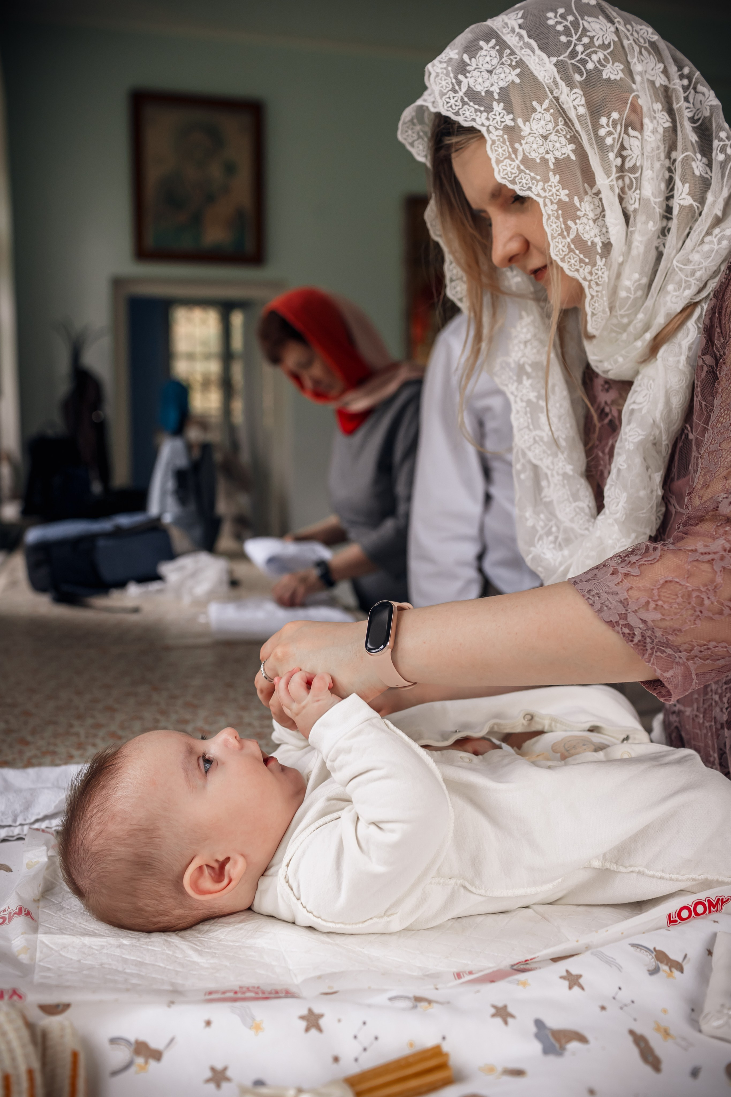 Крещение в Храме Влахернской иконы Божией Матери в Кузьминках. Профессиональный фотограф в Москве и Мо Мария Шантарёва