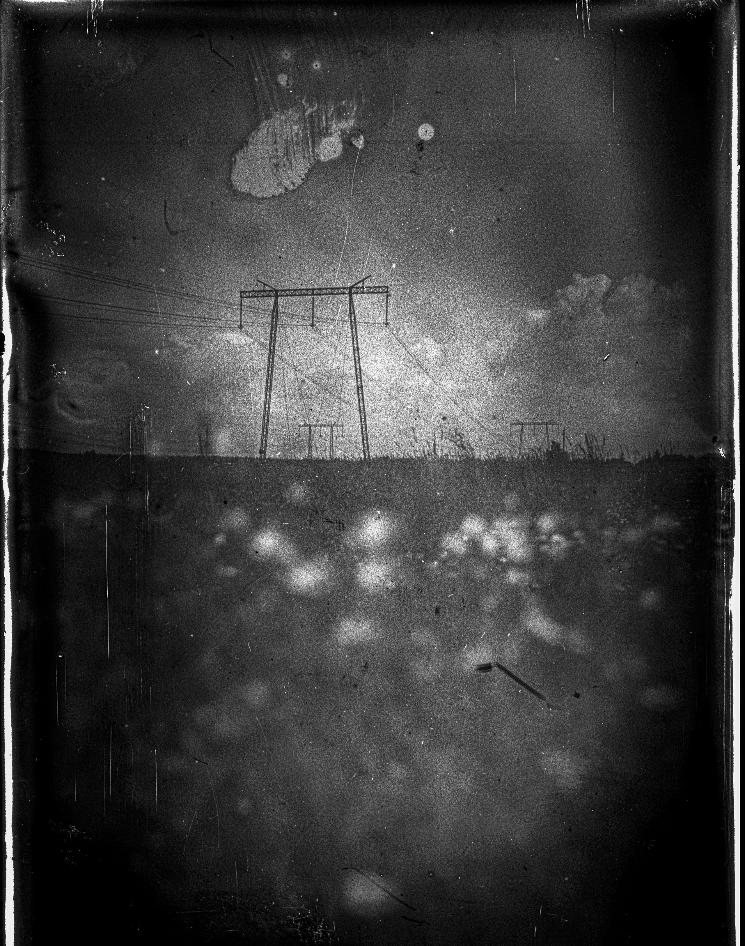 Glass plates. Darkroom aesthetics