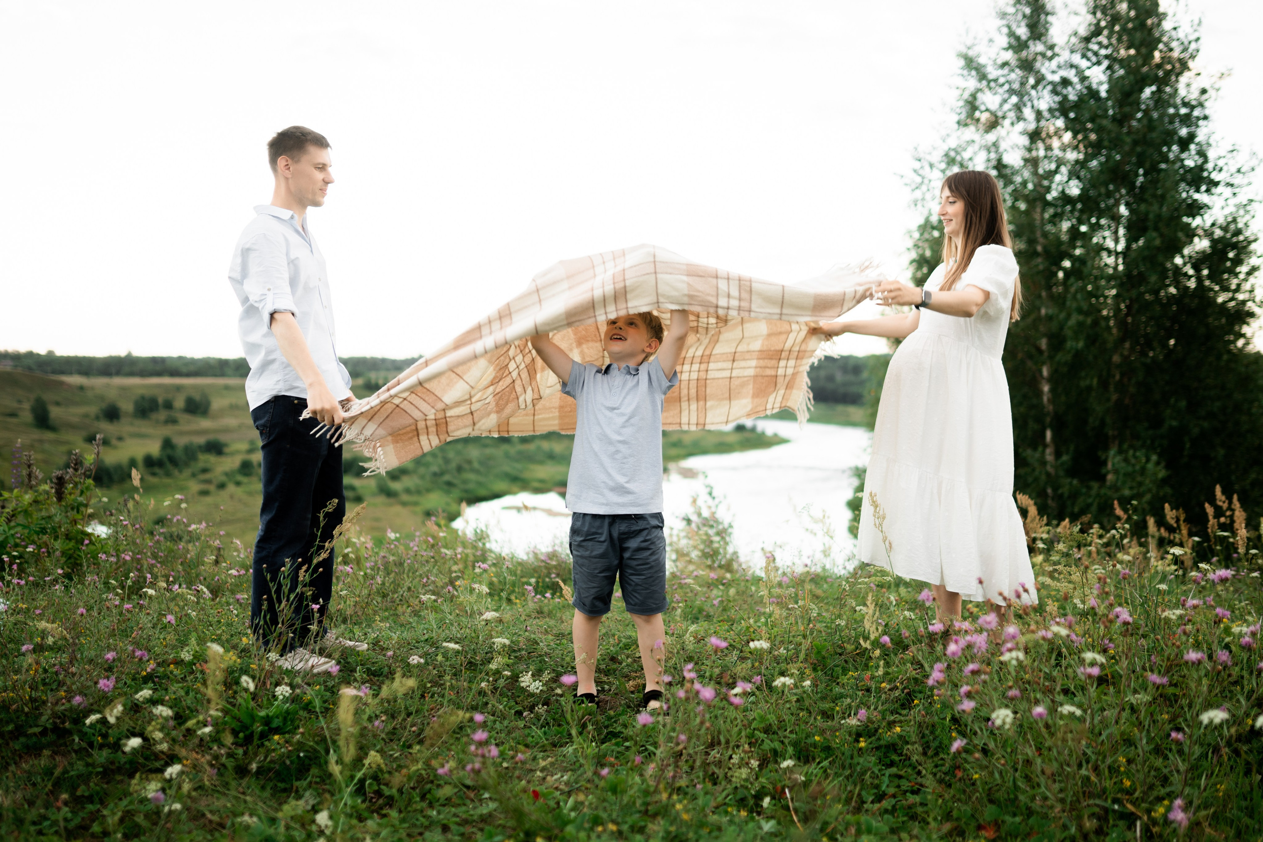 Ирина с семьей. Семейный и детский фотограф в Санкт-Петербурге Дарина Герчиу