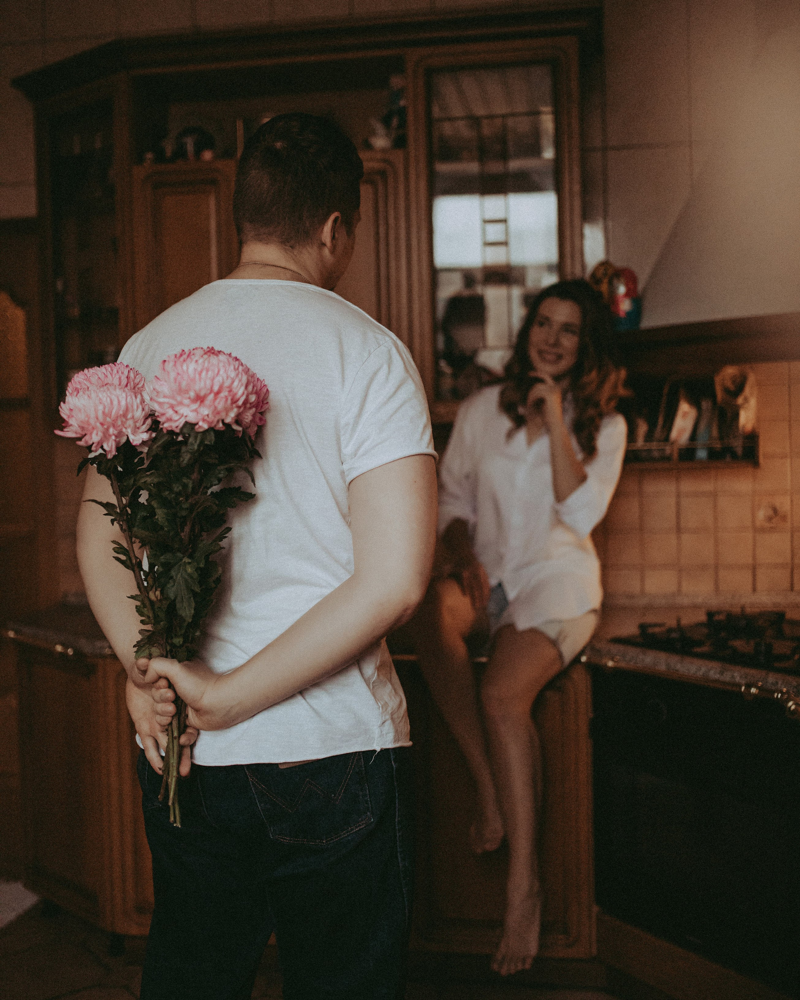 Фотосессия Love-story дома в Москве