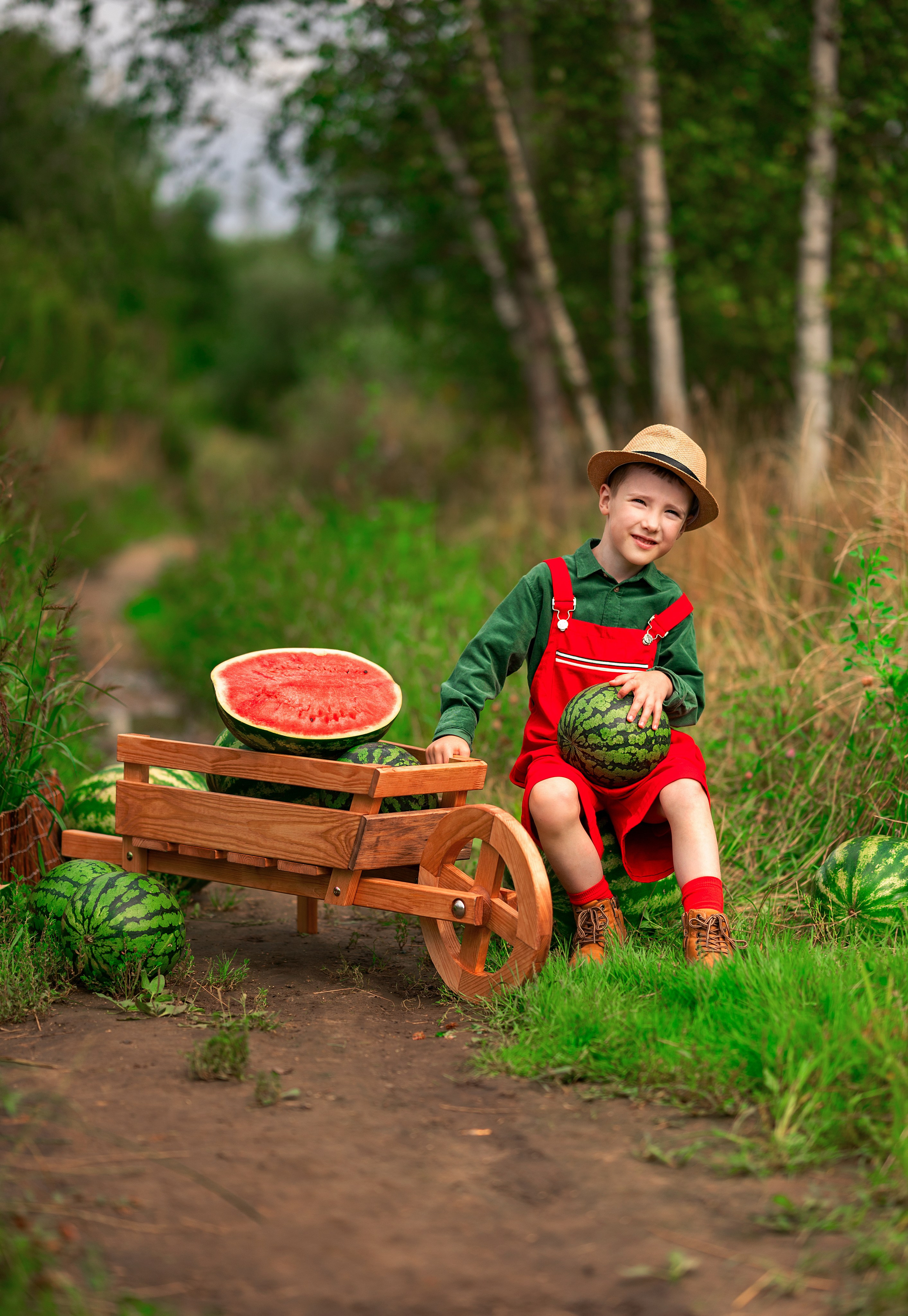 Фотопроект «Сочный арбуз». Детский и семейный фотограф г. Москва Оксана Катаджи