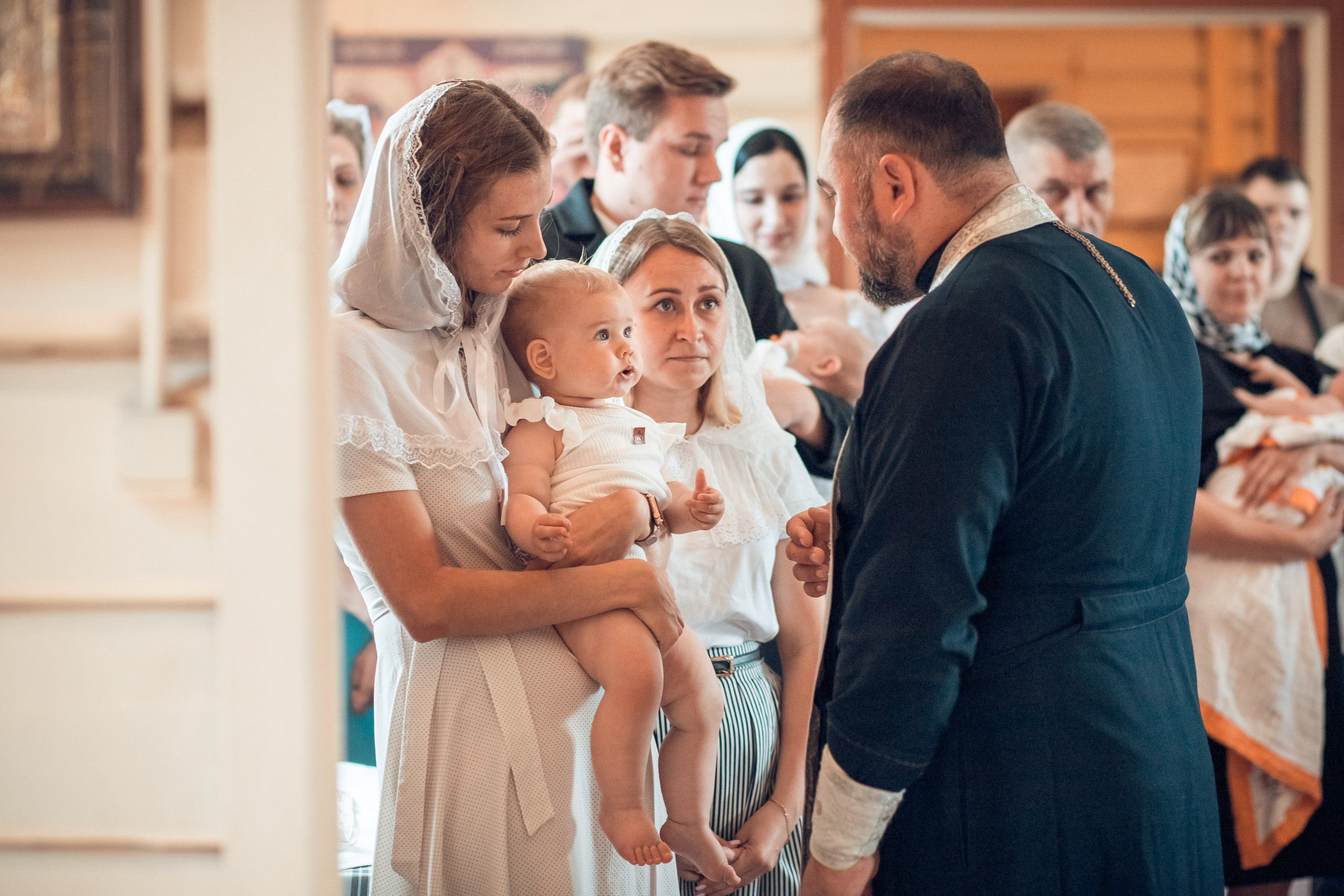 Крещение Василисы. Екатерина Крапивина фотограф церковных Таинств в Нижний Новгороде