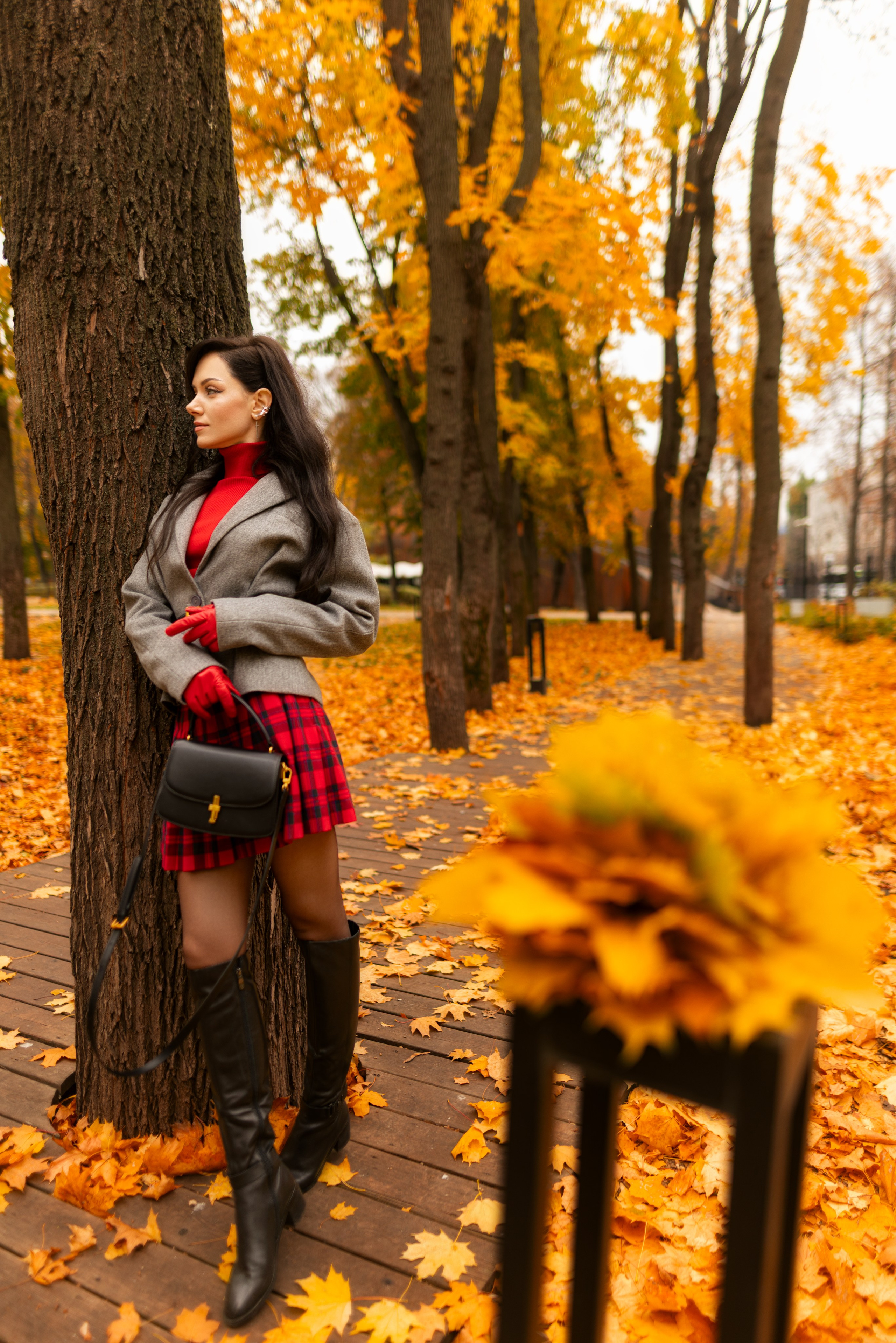 Фотосет с Екатериной в парке на осеннюю тему для «себя»