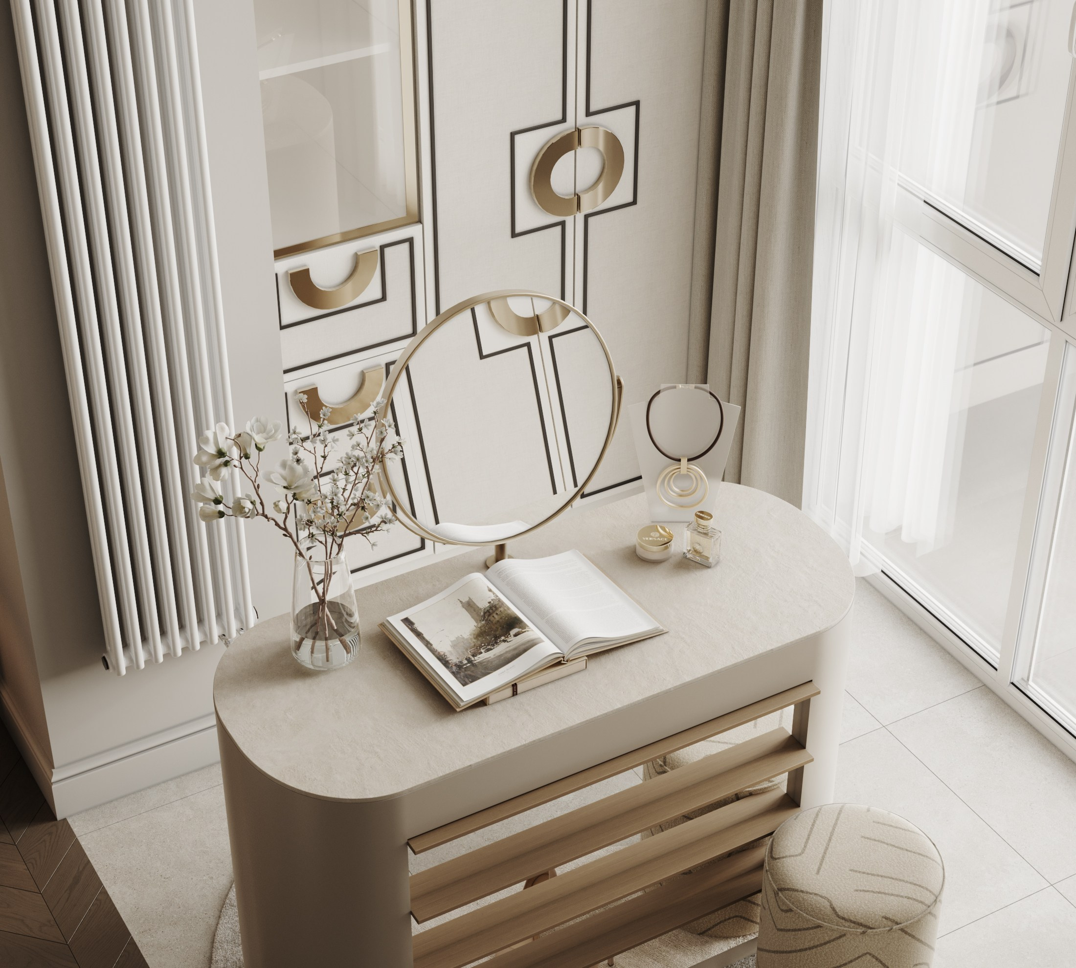 Спальня. Интерьерная 3D Визуализация