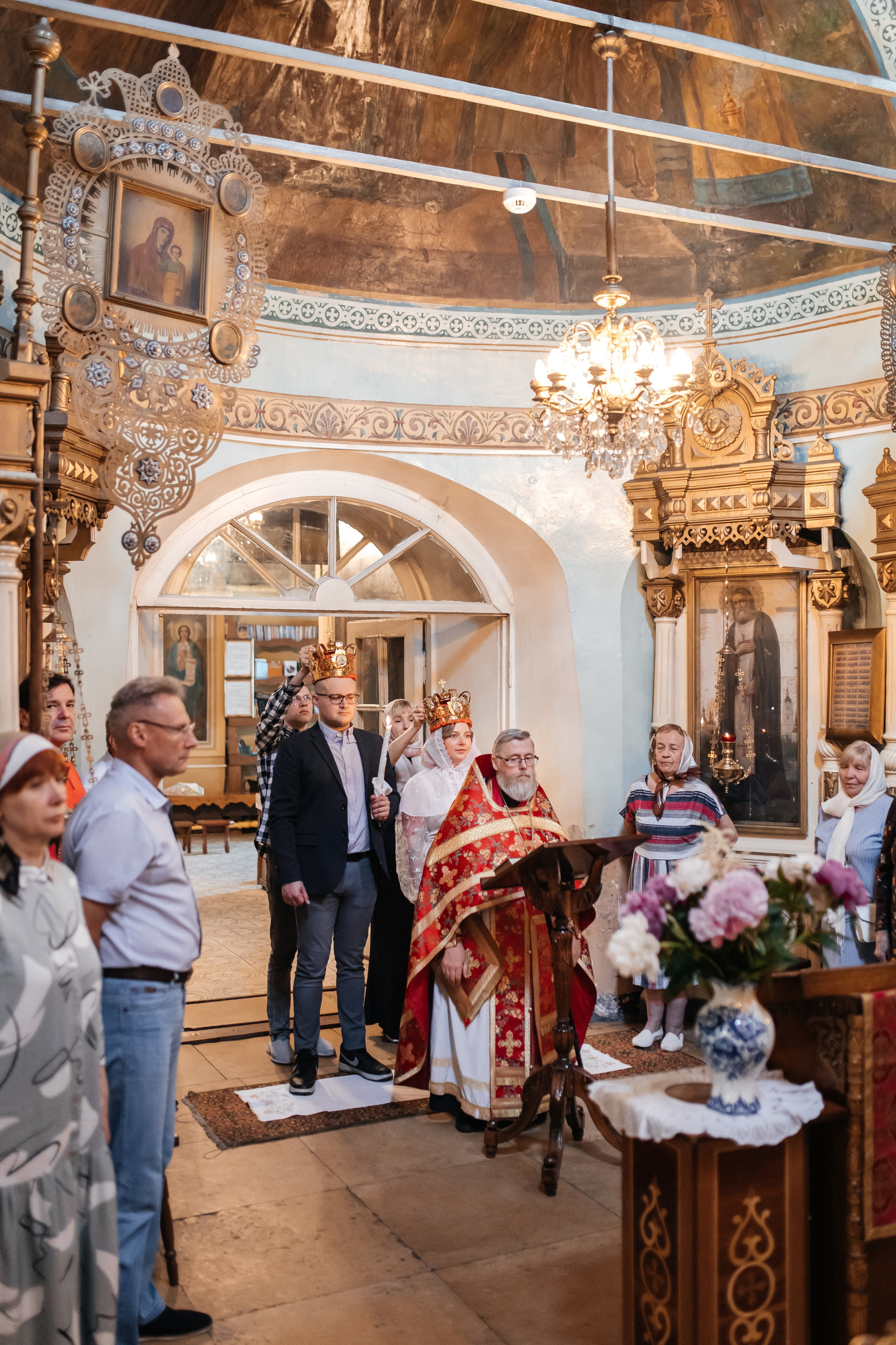 Венчание. Церковь Воздвижения Честного Креста Господня в Татаринцево. Фотограф Валерия Горбунова Подольск Бутово Видное Щербинка