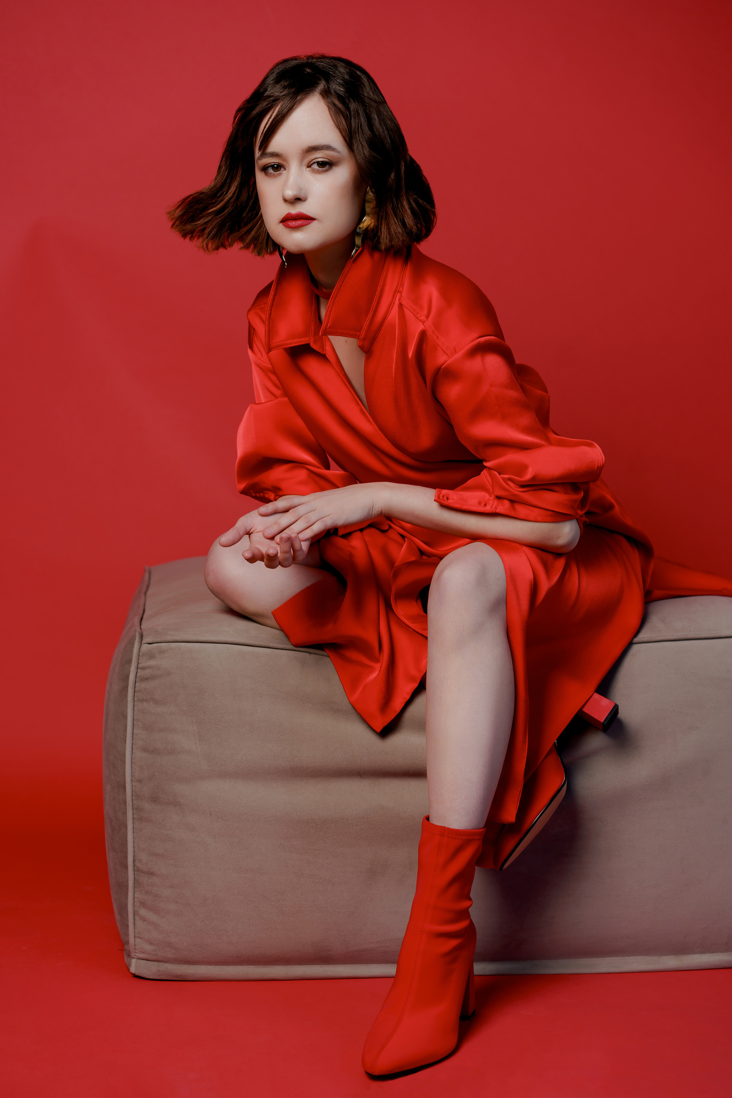 Lady in red. Портретист, семейный фотограф во Владивостоке Третьякова Олеся