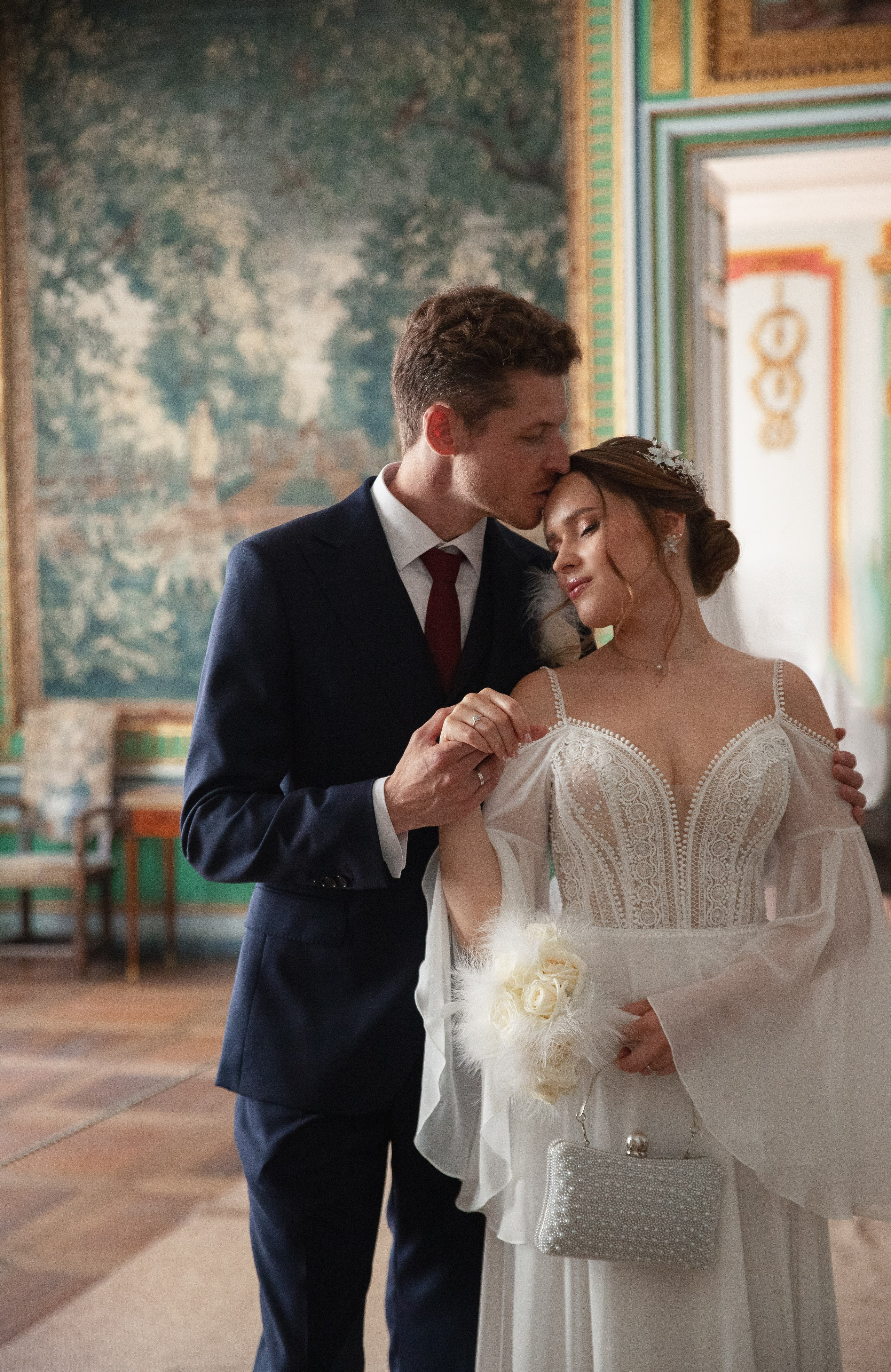 Летняя свадьба в Кусково. Свадебный и портретный фотограф в Москве Мария Кравченко