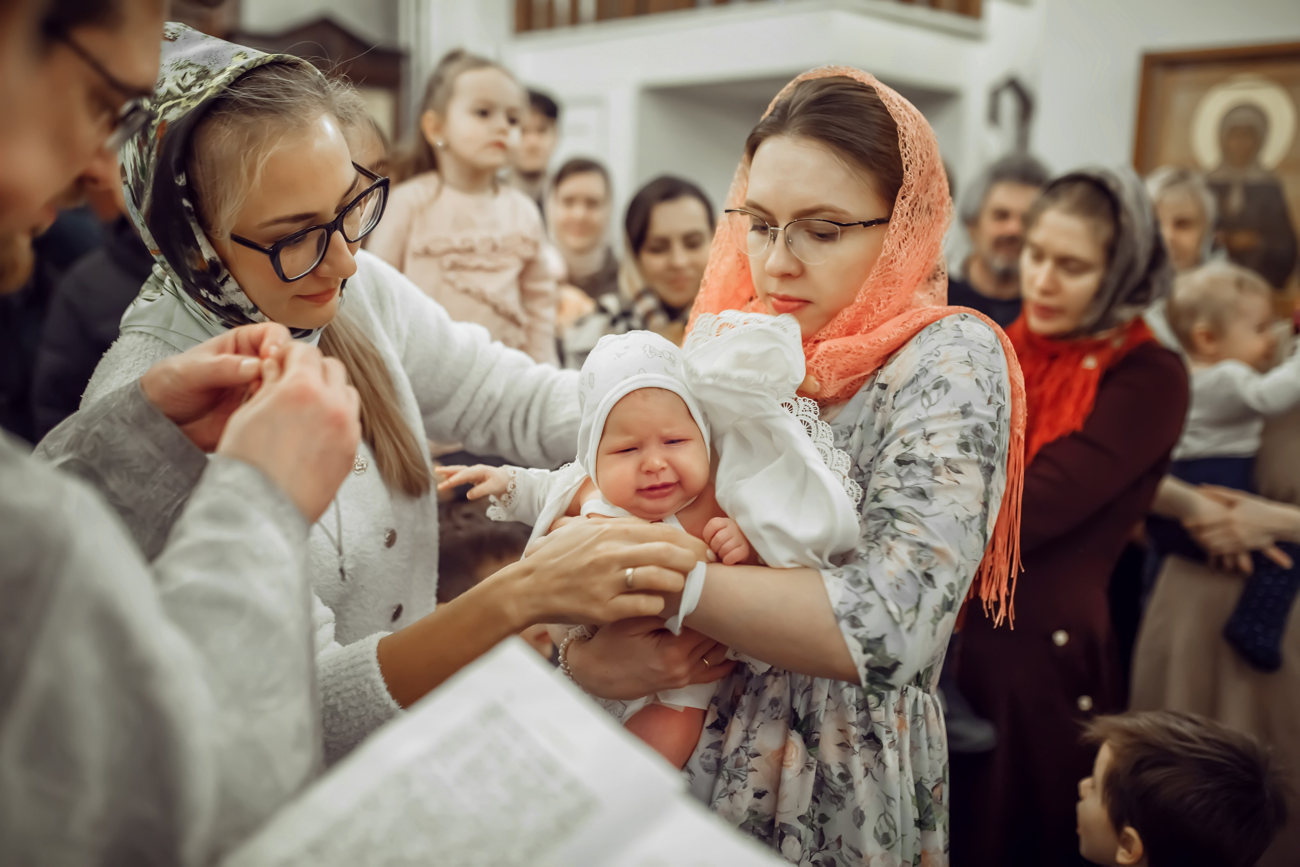 Крещение Анны. Фотограф на Крещение, семейный фотограф в Москве