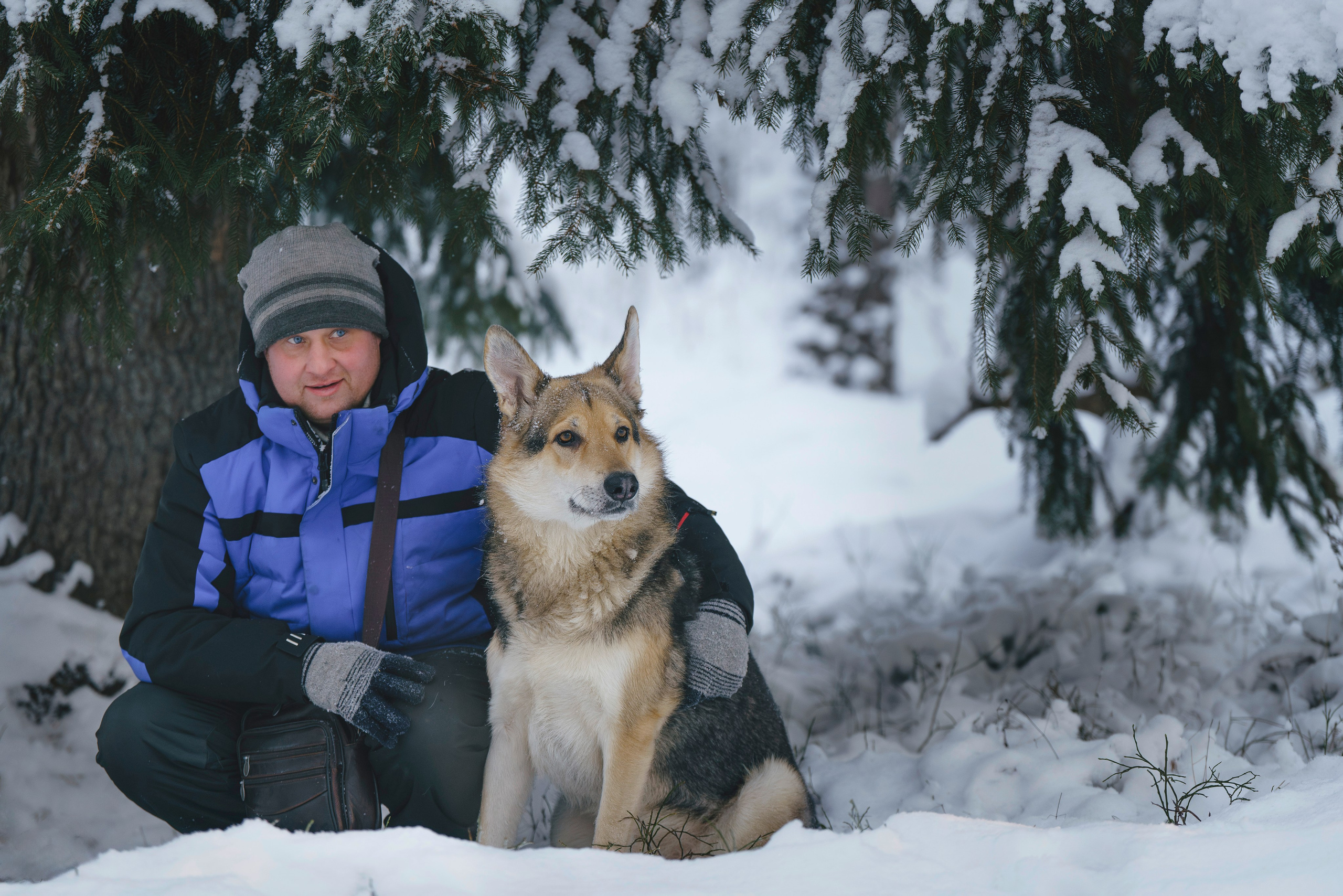 Рэй, Кузя, Ольга и Александр. Фотограф анималист в Спб недорого Олеся Майорова