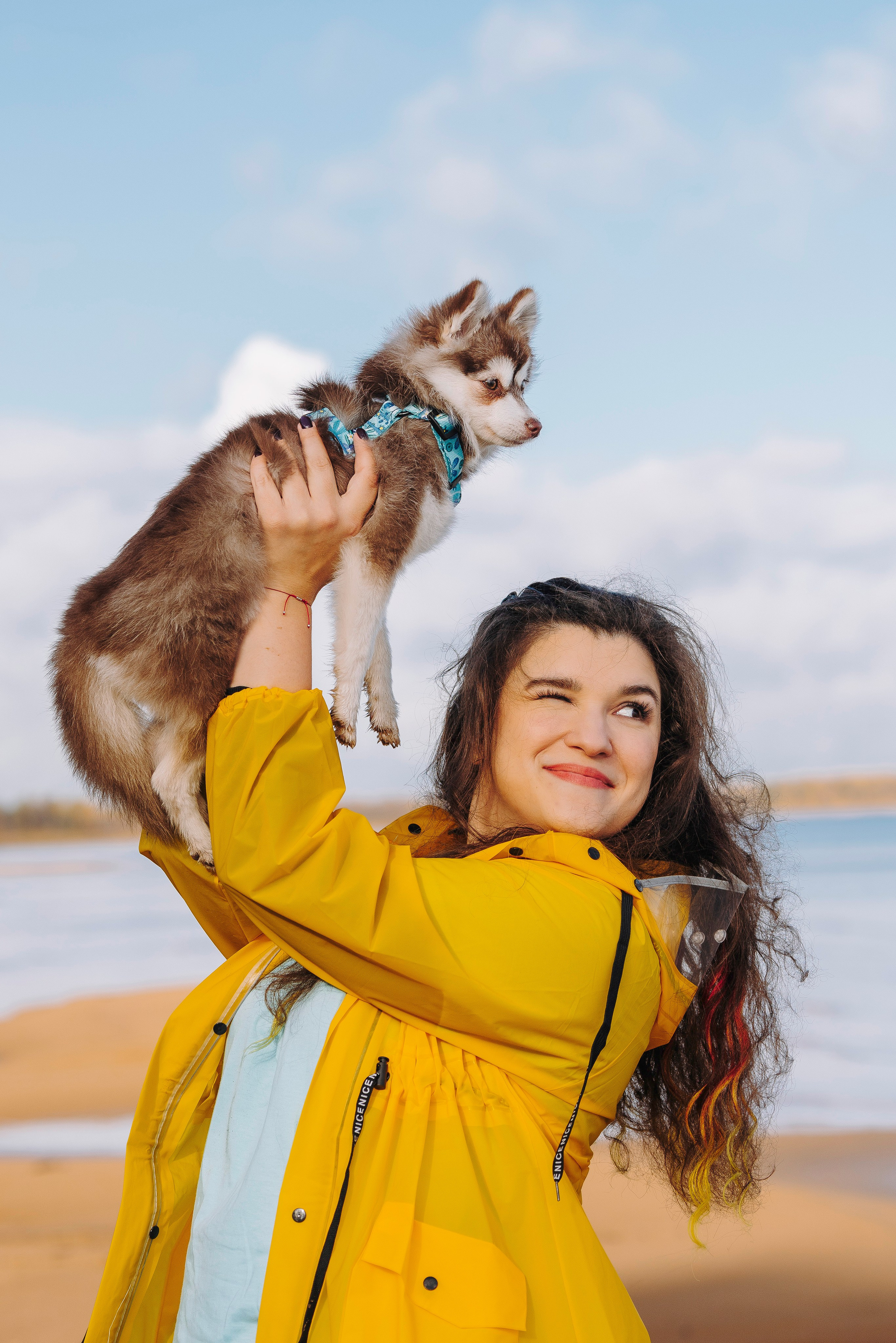 Катерина и Дрэка. Фотограф анималист в Спб недорого Олеся Майорова