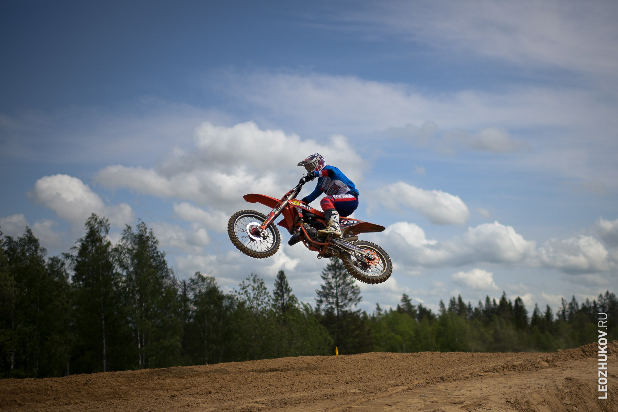 1 round of ММТ RGP russian motocross championships. Sports photographer Leonid Zhukov